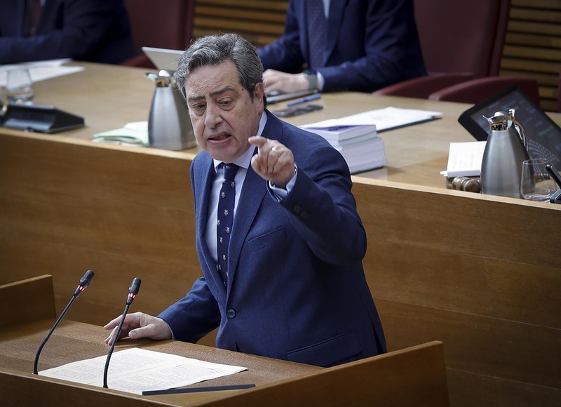 El portavoz de Vox en las Cortes, José María Llanos.