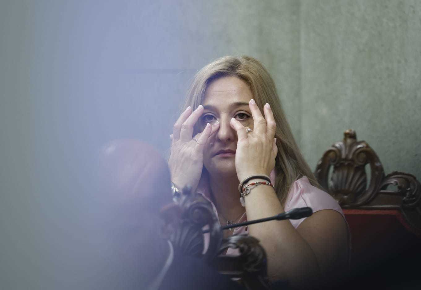 La concejal no adscrita, Beatriz Sánchez del Álamo, durante la sesión