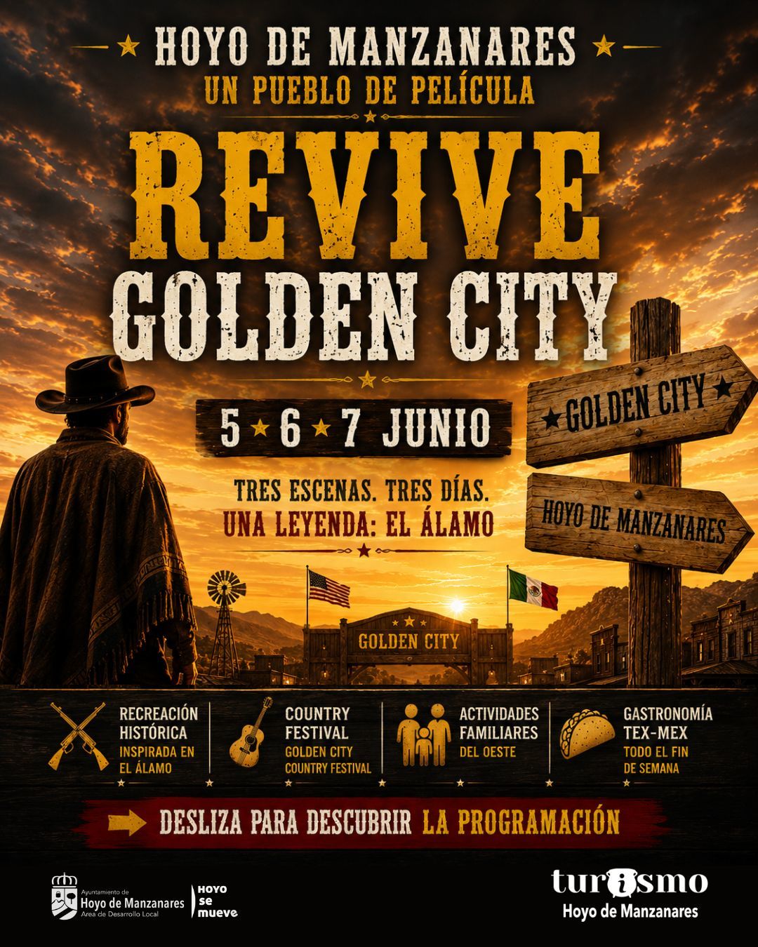 Cartel de 'Revive Golden City'.