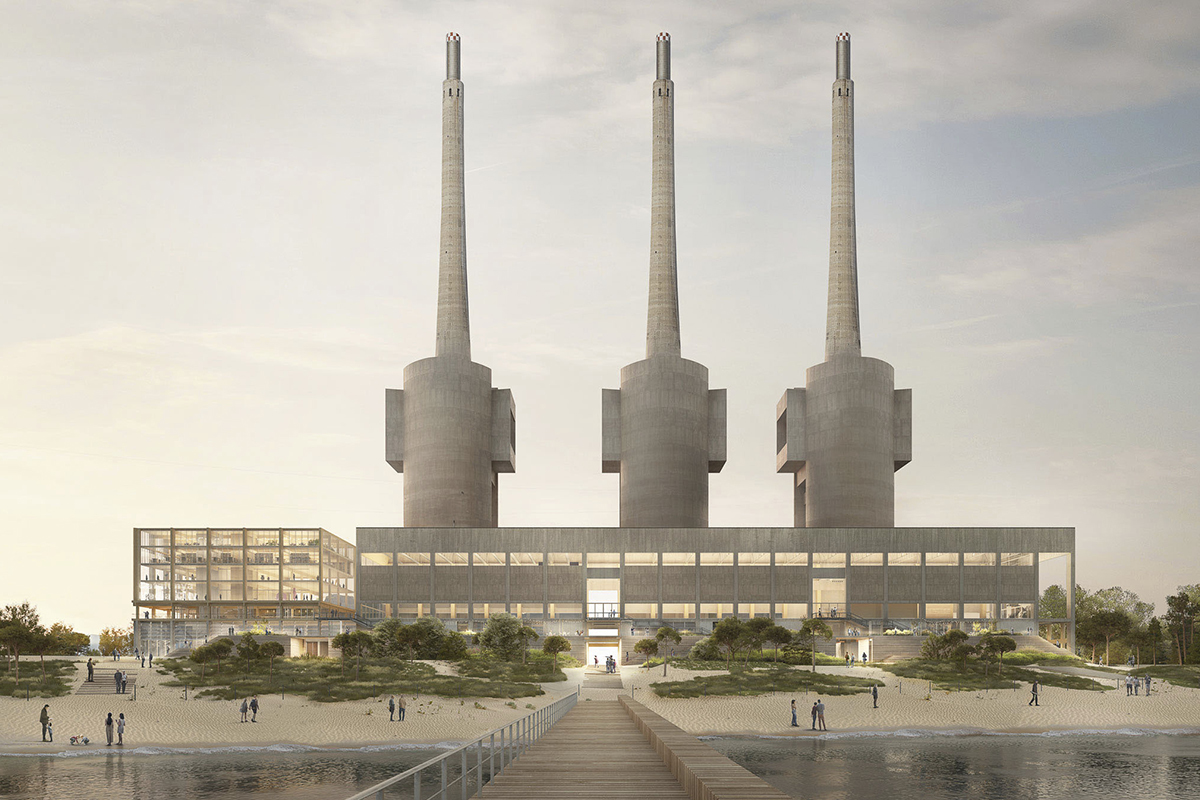 Las Tres Chimeneas de Sant Adrià se convertirán en un 'bub' audiovisual, con un nuevo barrio y un parque litoral.