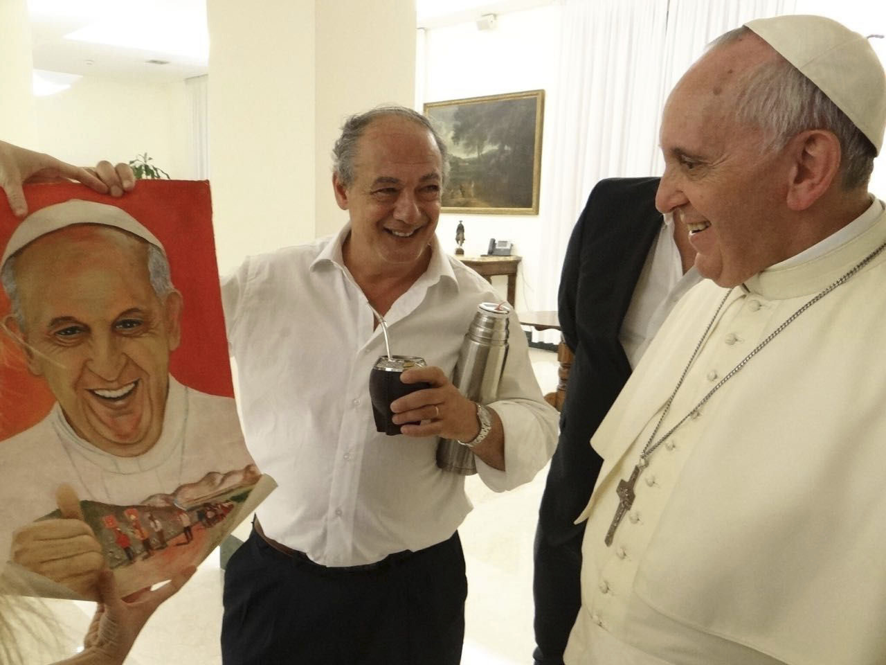El director de Scholas Ocurrentes, José María del Corral, junto a su amigo el Papa Francisco.