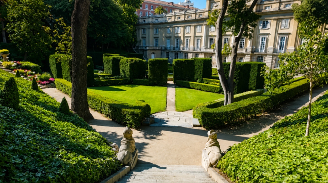 Una imagen de los jardines en Madrid