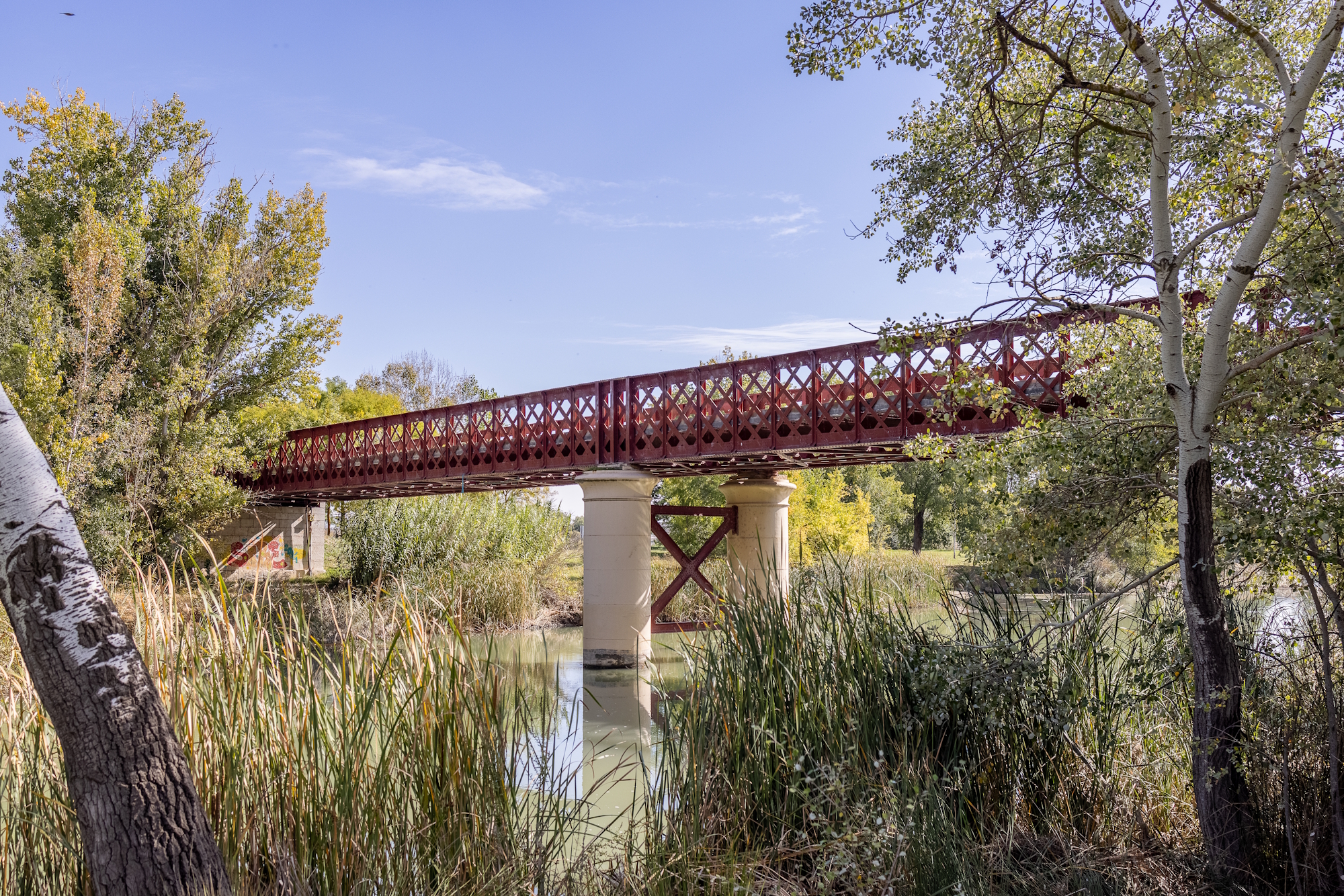 Uno de los puentes de hierro más antiguos de la región.