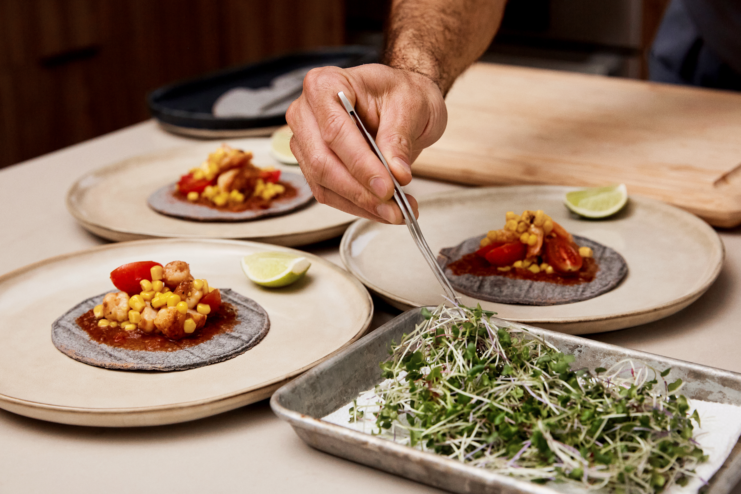 Servicio de comida a través del portal.