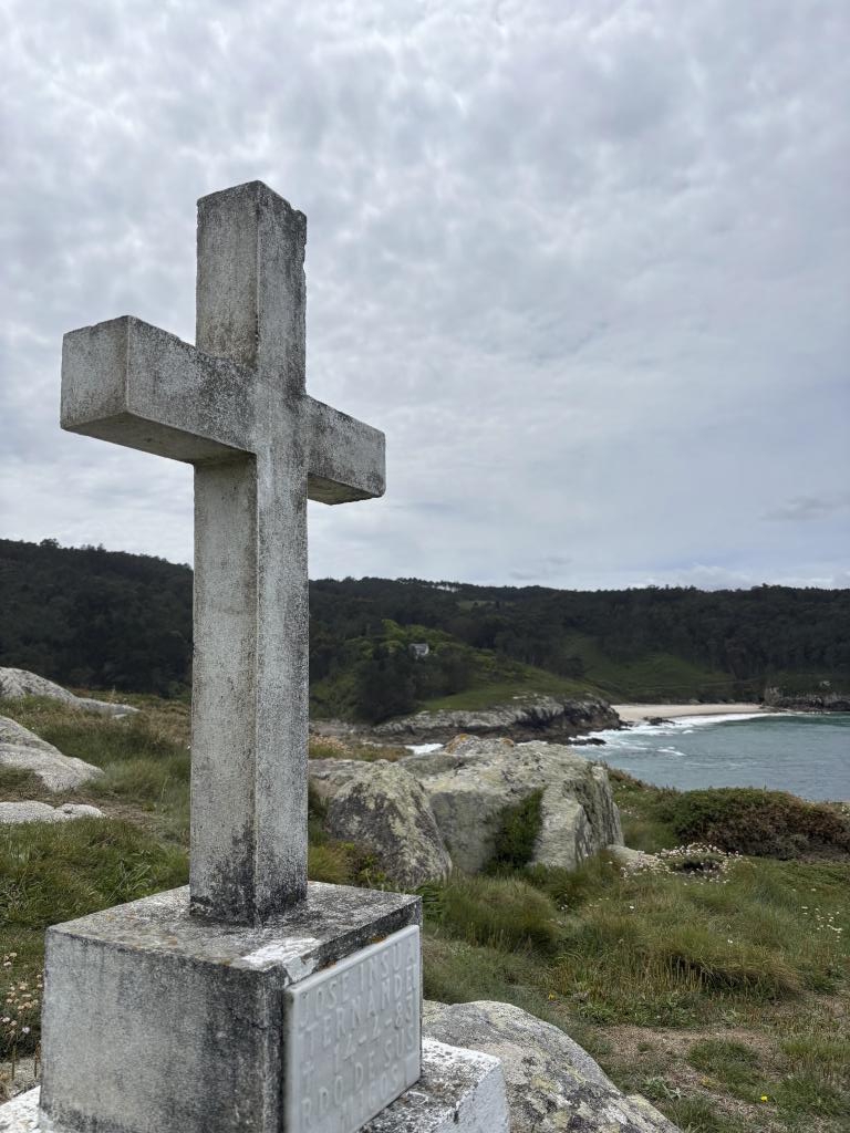 Una cruz en Ponteceso.