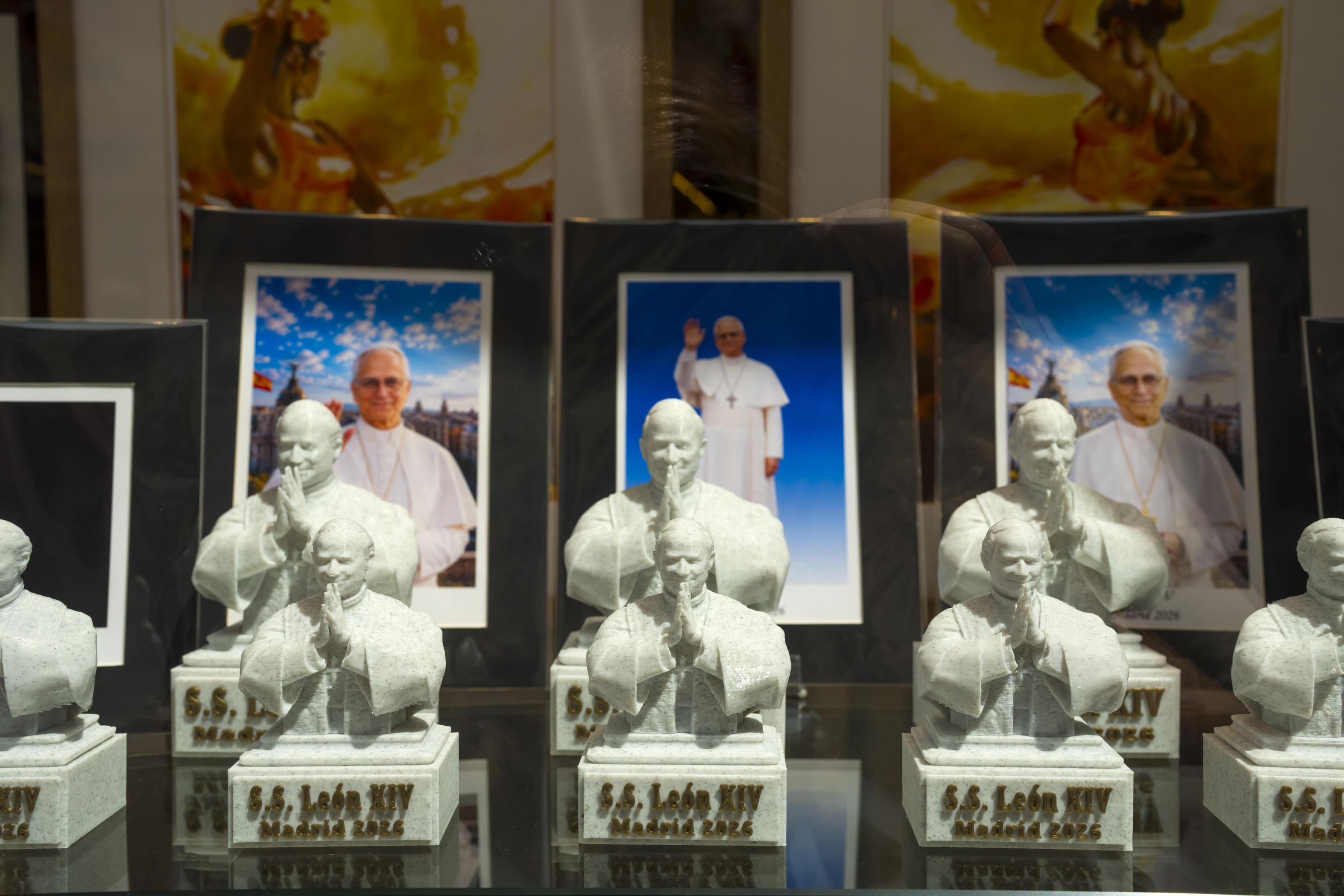 Recuerdos de la visita del Papa León XIV.