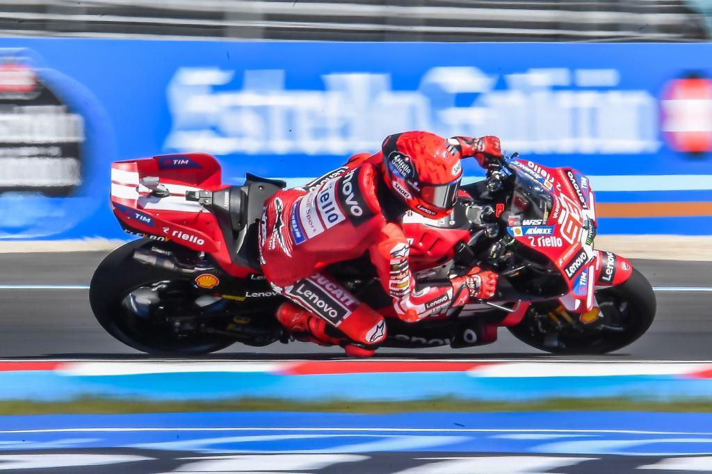 Marc Márquez durante la carrera.