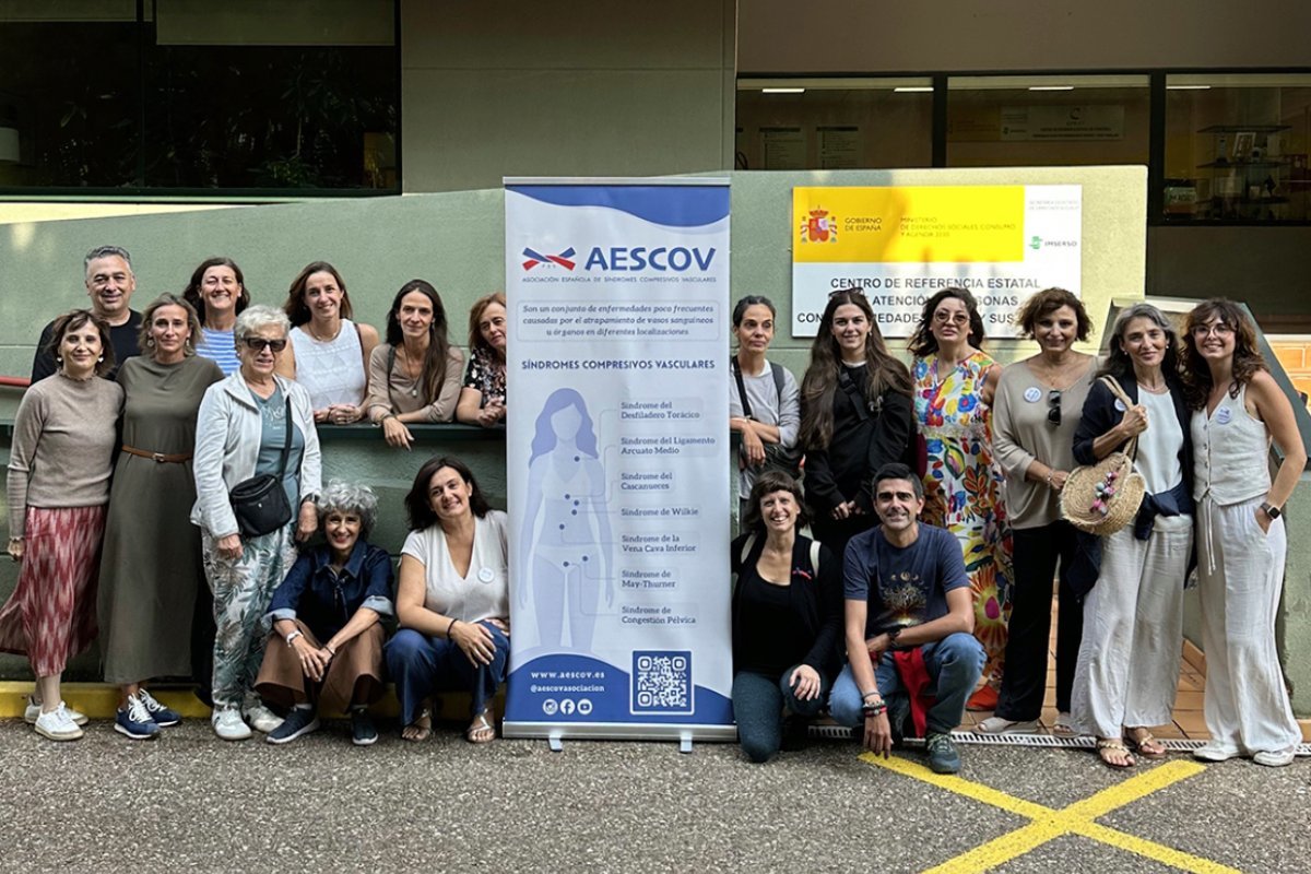 Imagen de la Asociación Española de Síndromes Compresivos Vasculares (Aescov), una de las entidades más votadas en esta edición de 'La voz del paciente'.