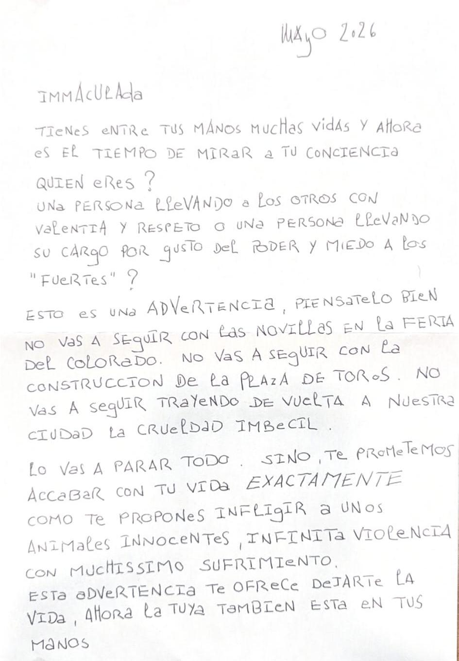 La alcaldesa de Conil recibe amenazas de muerte por organizar una ...
