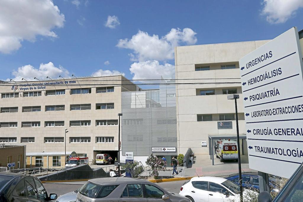 Fachada del hospital de Elda, Alicante.