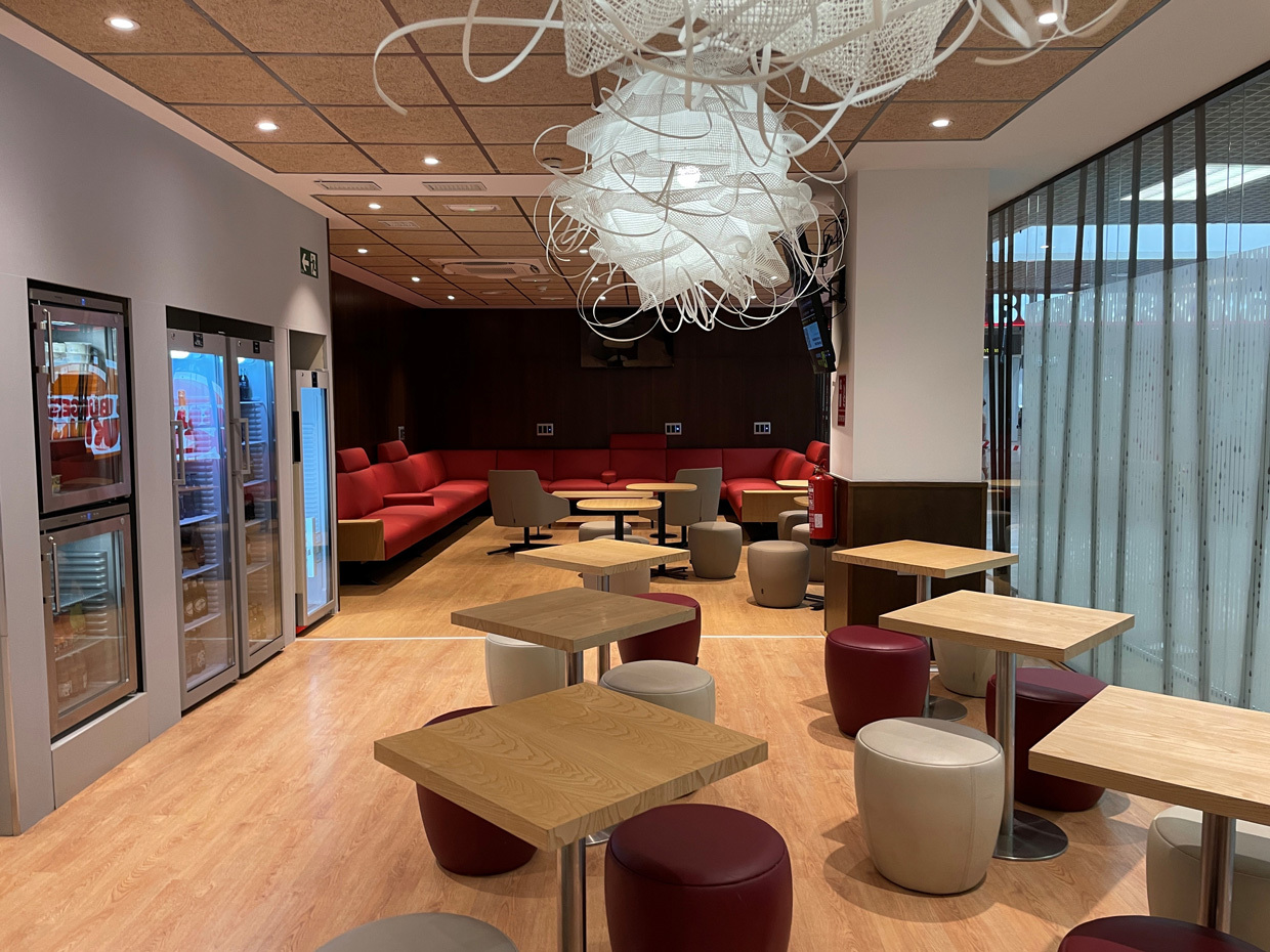 Sala Vip del aeropuerto de Sevilla.