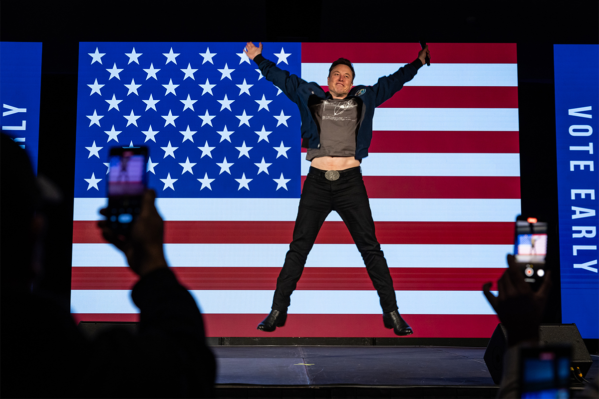 Musk, en el foro de inversores y empresarios tecnológicos America PAC celebrado en Lancaster (Pensilvania) en 2024.
