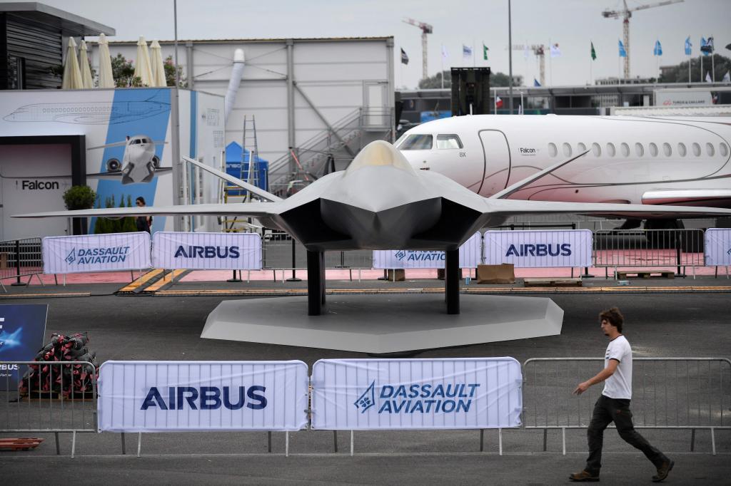 Una maqueta del caza que iban a desarrollar Airbus y Dassault
