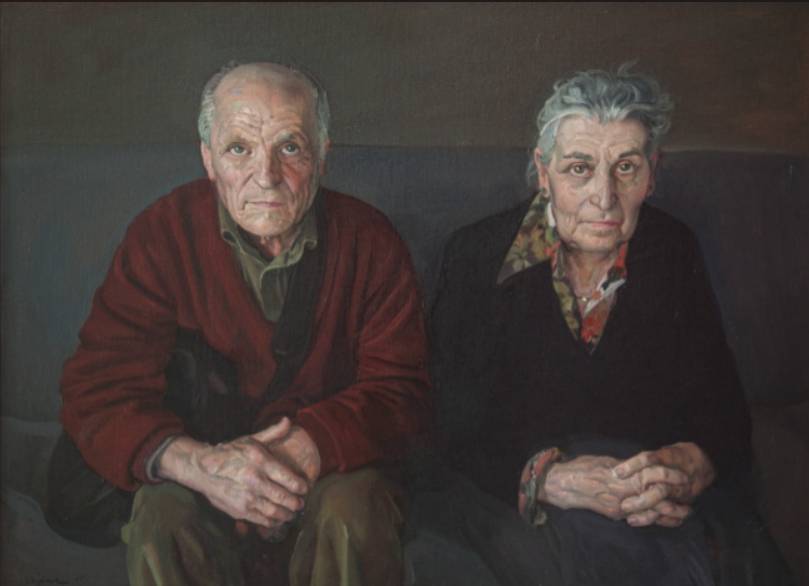 Retrato de Antonio López y María Moreno realizado por Andrés Ibáñez.