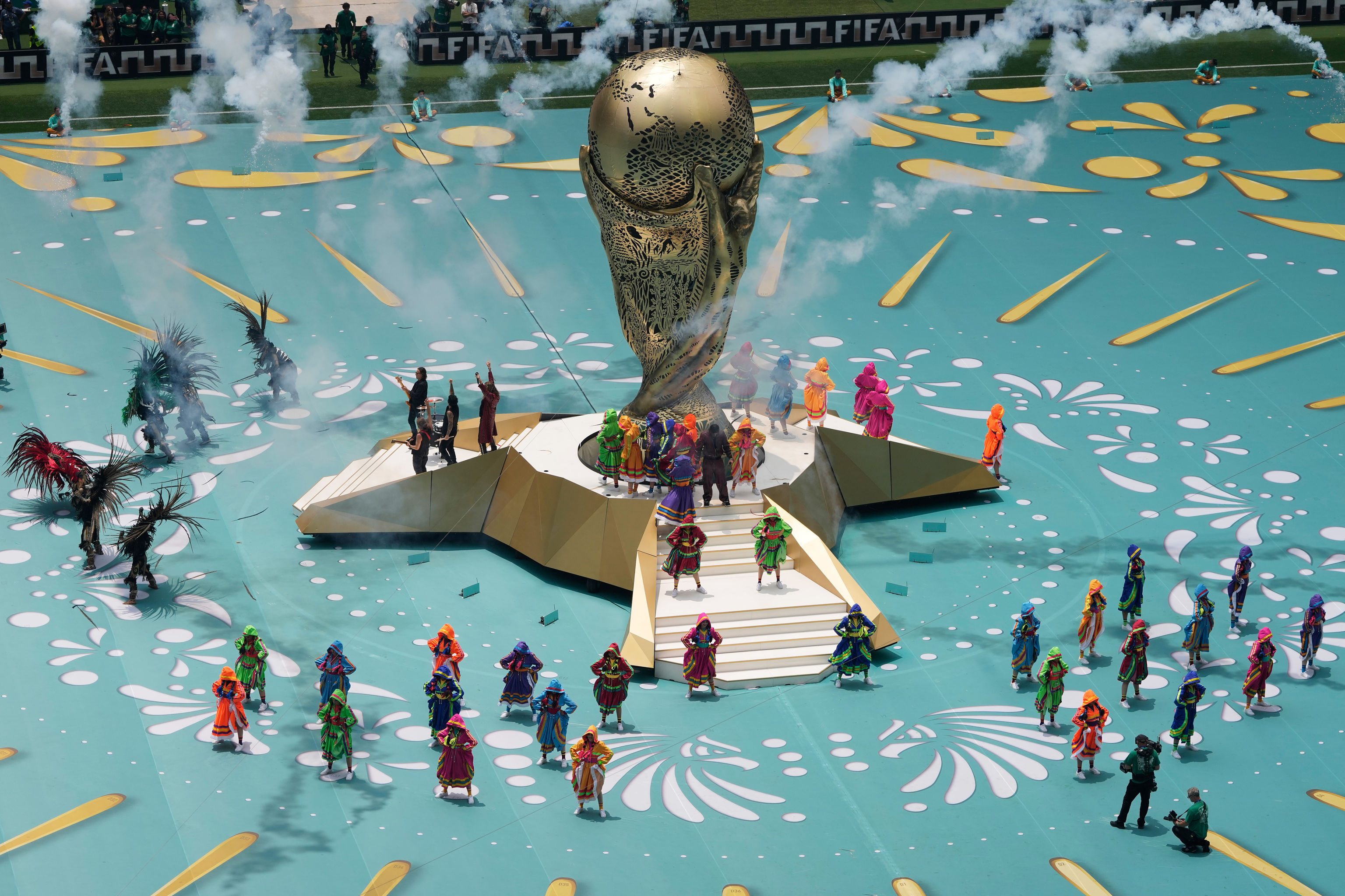 Ceremonia de inauguración del Mundial 2026 en el Estadio Azteca de Ciudad de México.