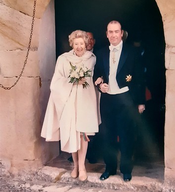 Bèatrice de Andía el día de su boda con Rodrigo Villamor en 2010.