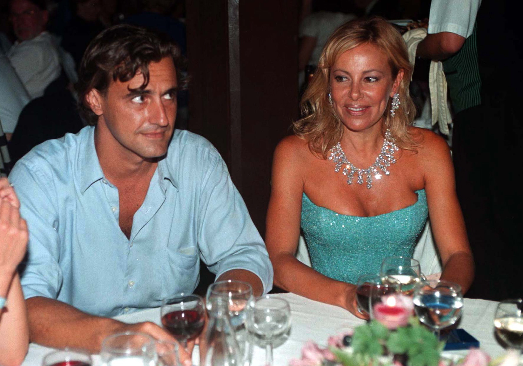 Jorge Juste con Ana Obregón en 1998.
