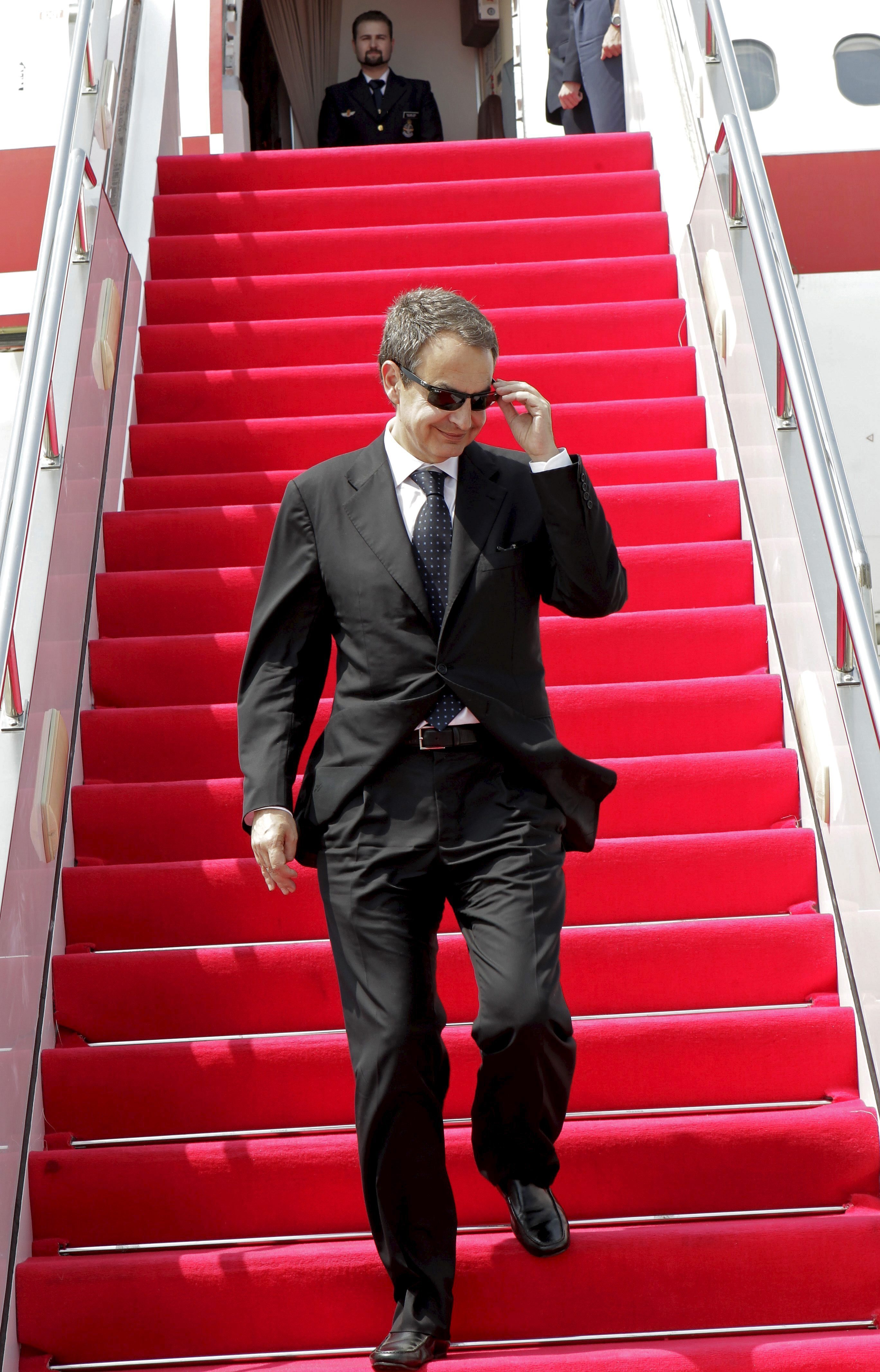 José Luis Rodríguez Zapatero, presidente del Gobierno, durante un viaje a China.
