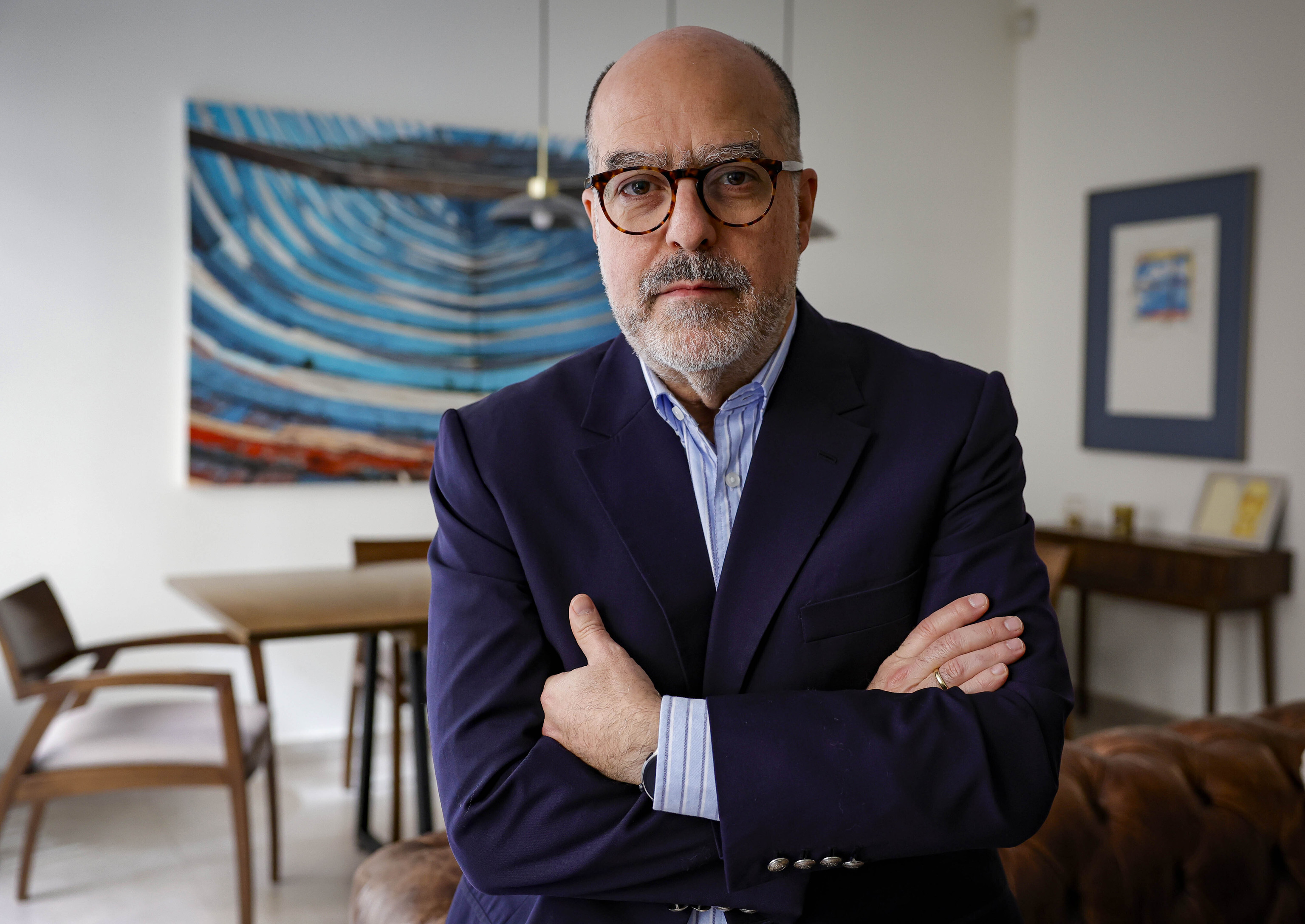 El político venezolano y ex presidente del Parlamento, Julio Borges, en Valencia, donde lleva exiliado cinco años tras huir del país.