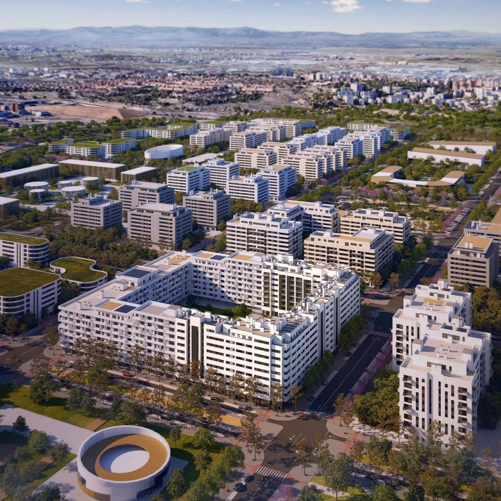 Recreación de la nueva urbanización de Metrovacesa en Los Cerros.