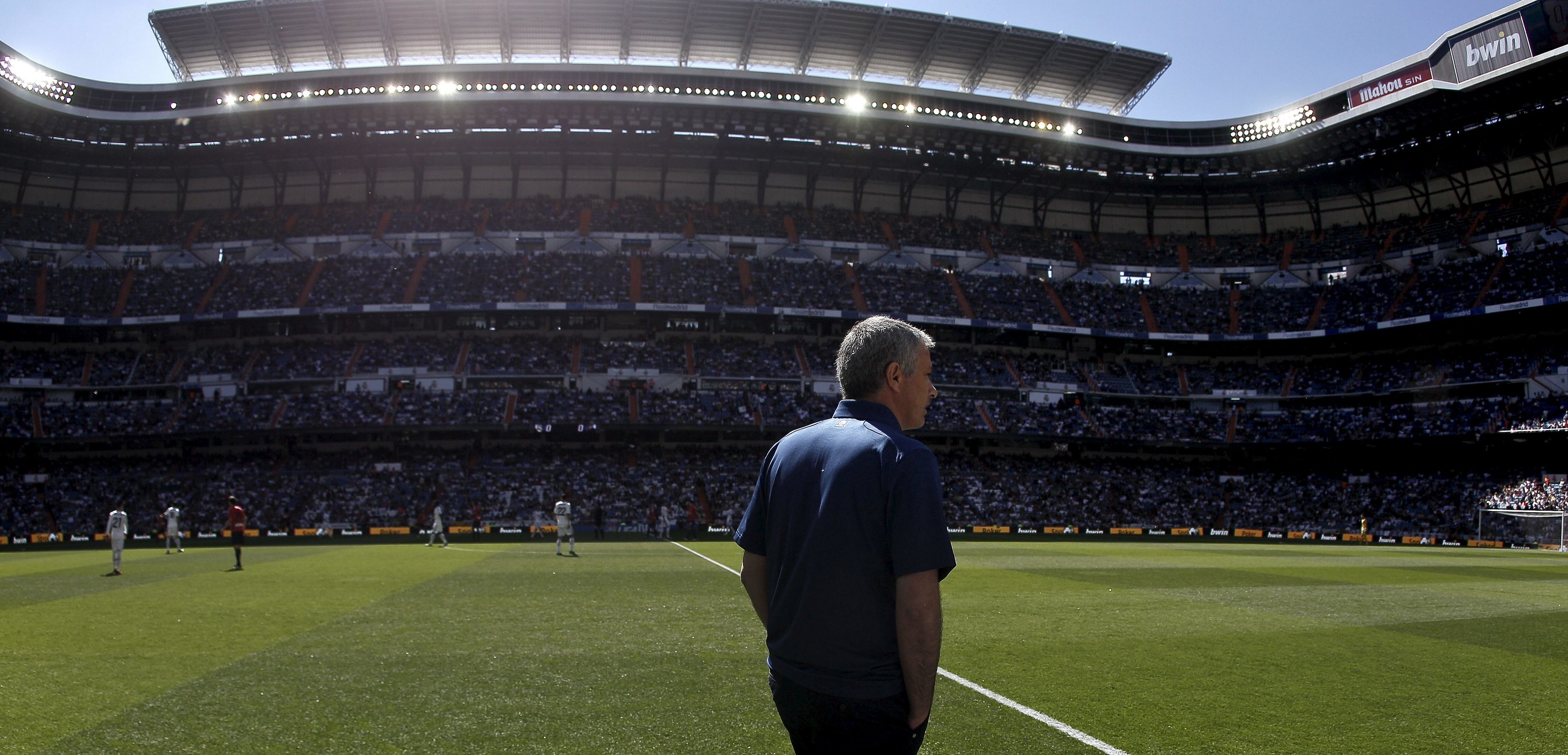 Jose Mourninho, en el viejo Bernabéu, en 2013