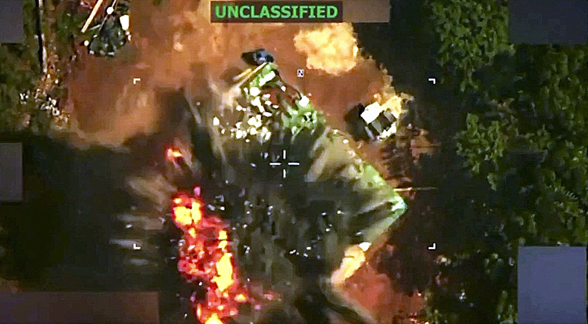 Captura de pantalla de un vídeo publicado por el presidente de EEUU, Donald Trump, en su cuenta de Truth Social el 12 de junio de 2026, en el que, según él, muestra el ataque contra el líder del Tren de Aragua.