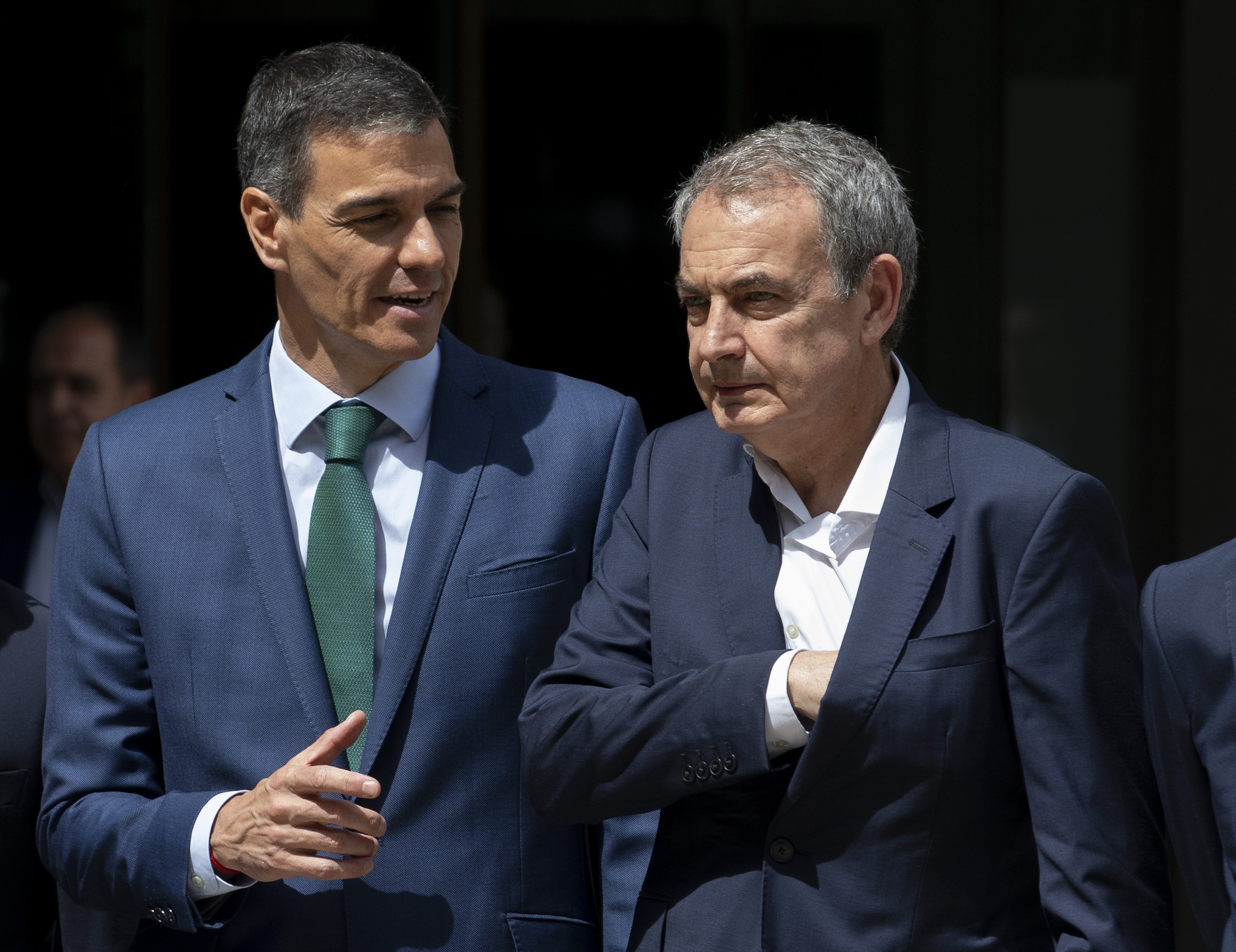 Pedro Sánchez y Rodríguez Zapatero.