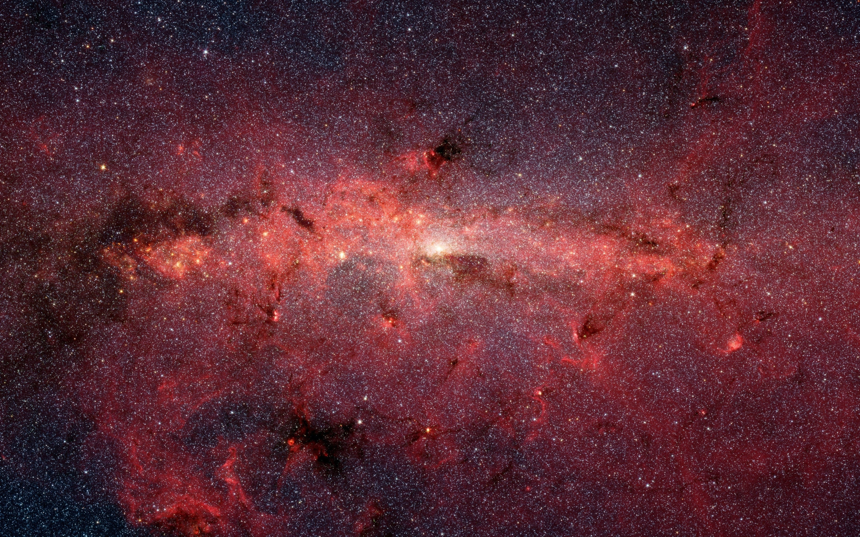 Estrellas en el centro de la vía láctea.