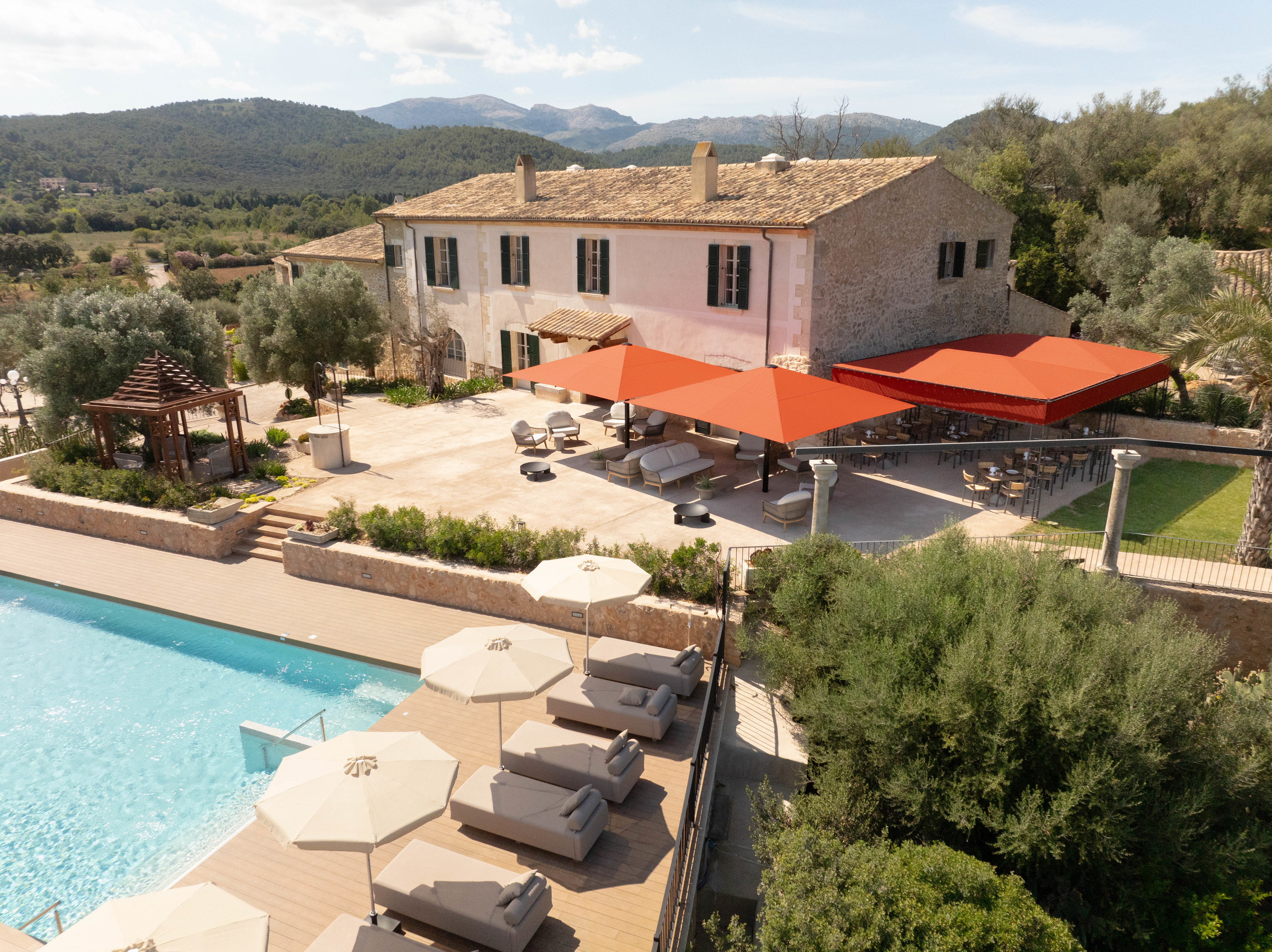 Vista del hotel boutique Son Sabater.
