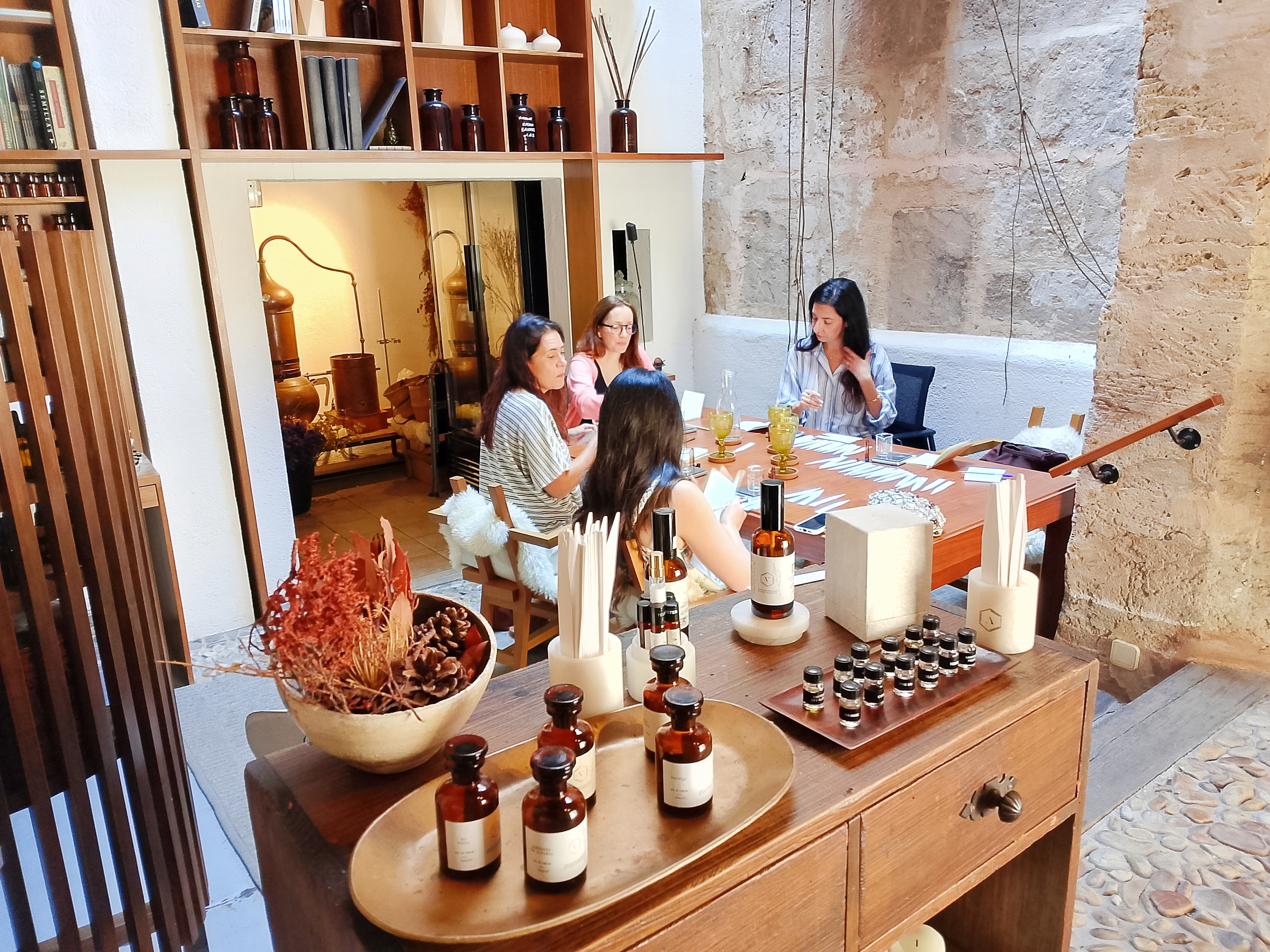 Taller de perfumes de Viti Vinci.
