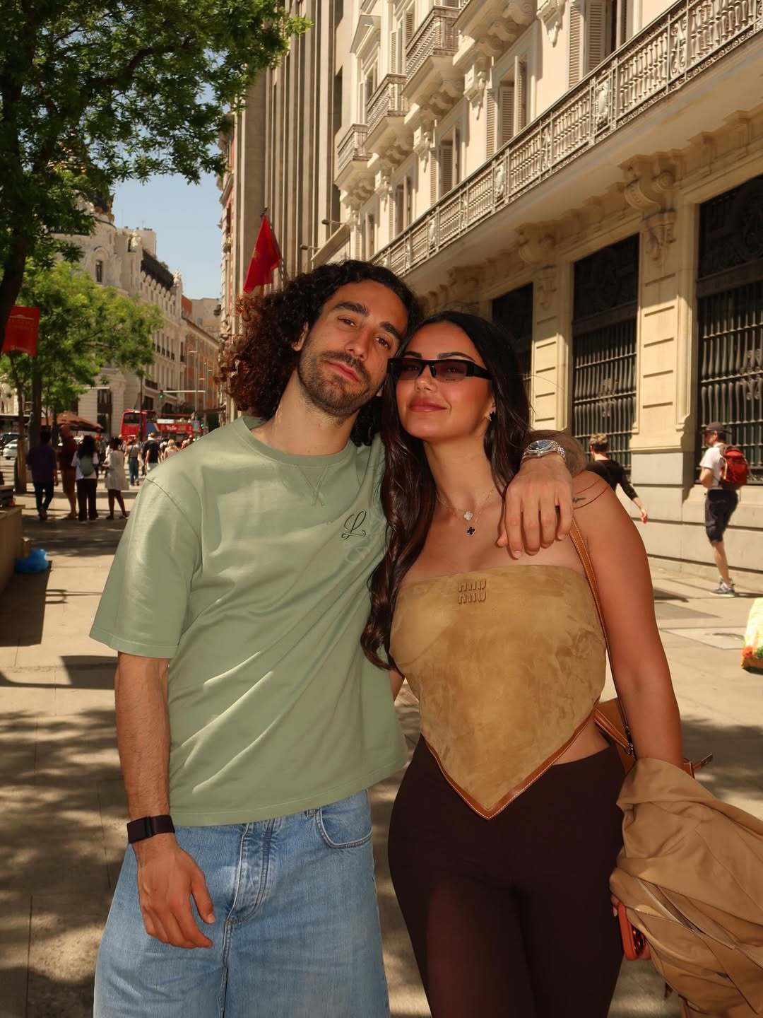 Marc Cucurella y Claudia Rodríguez