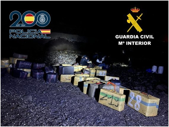 Hachís incautado en Canarias.