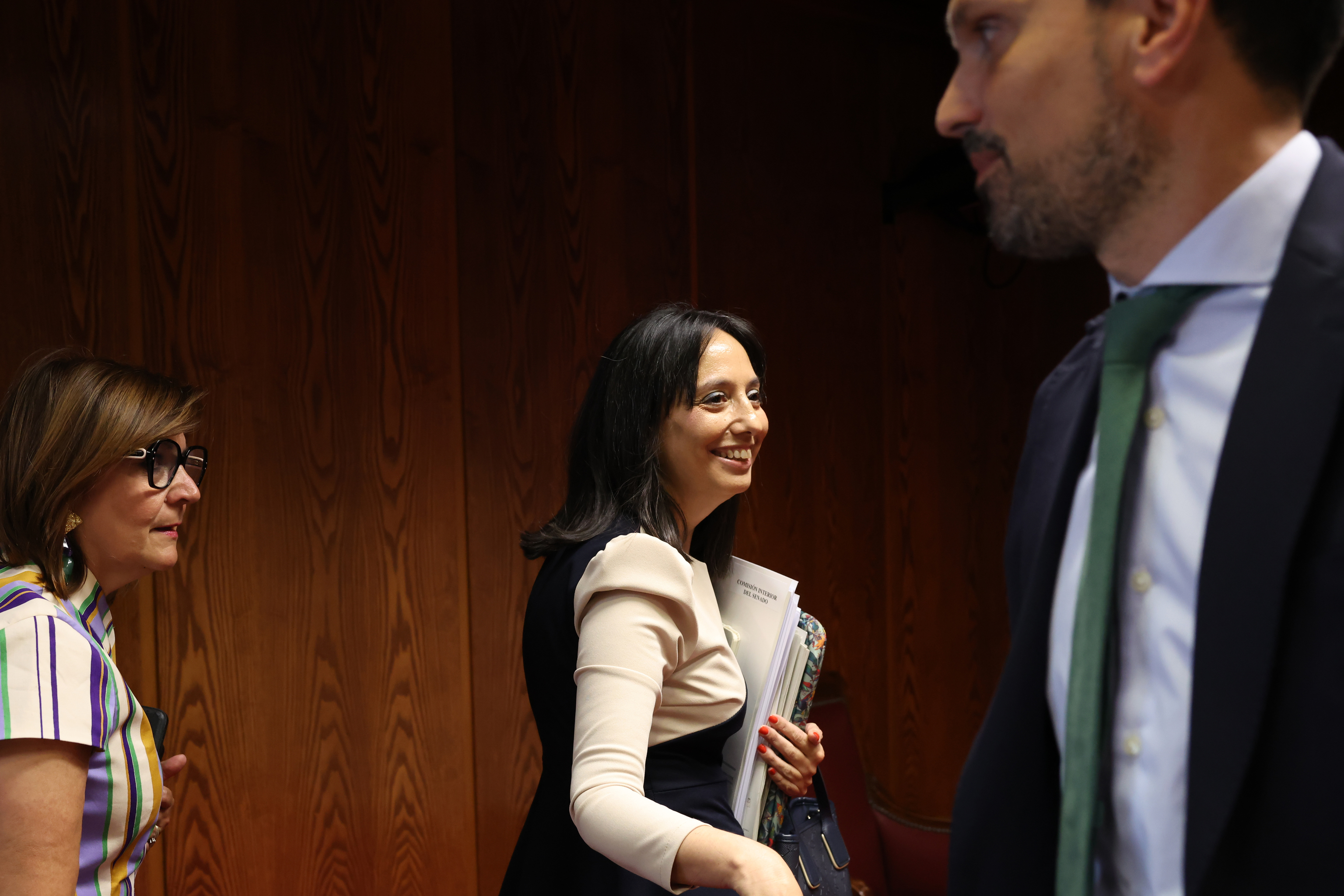 Mercedes González, en la comisión de Interior del Senado.