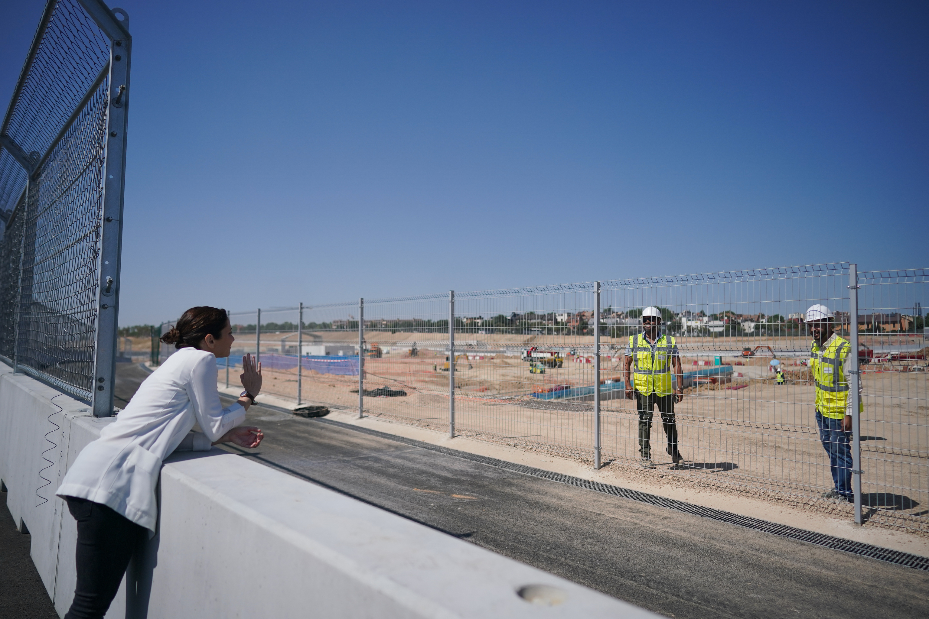 Ayuso, durante la inauguración del circuito de Madring.