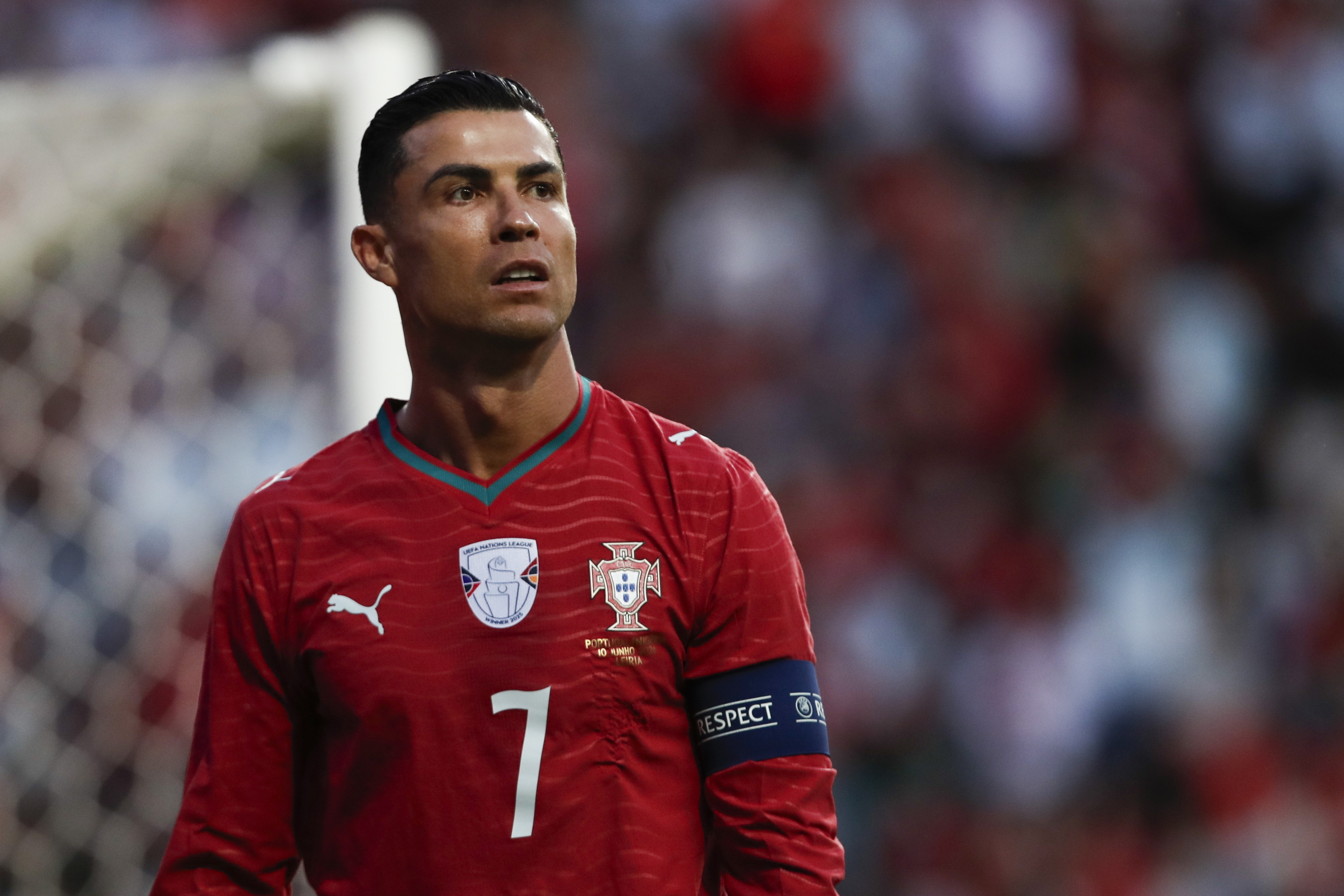 Cristiano Ronaldo, durante el amistoso contra Nigeria.