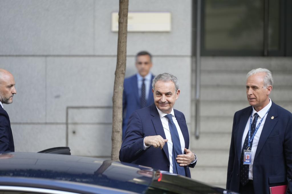 José Luis Rodríguez Zapatero, el pasado 17 de junio, a su llegada para declarar a la Audiencia Nacional.