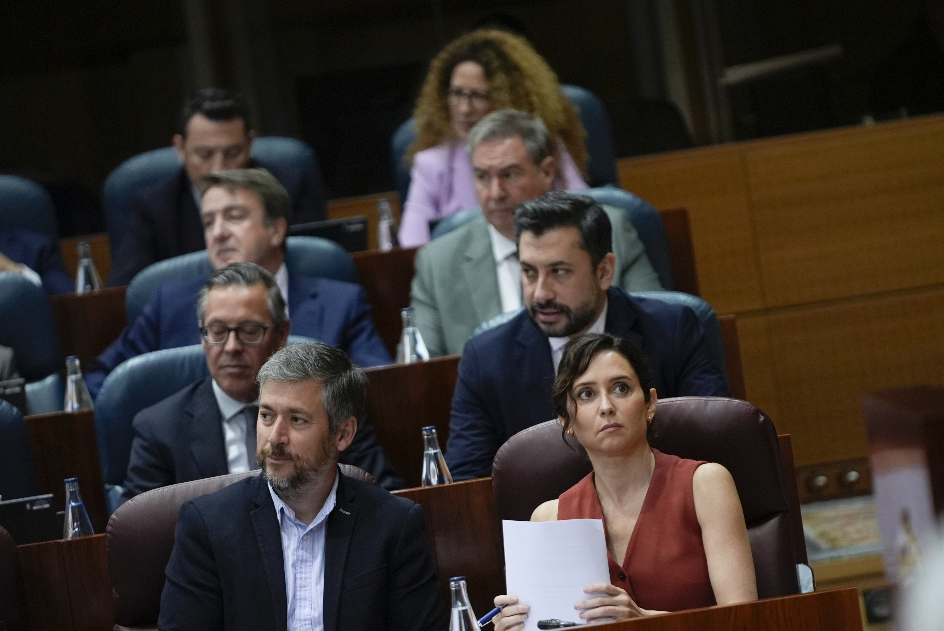 Ayuso, durante un pleno reciente en la Asamblea.