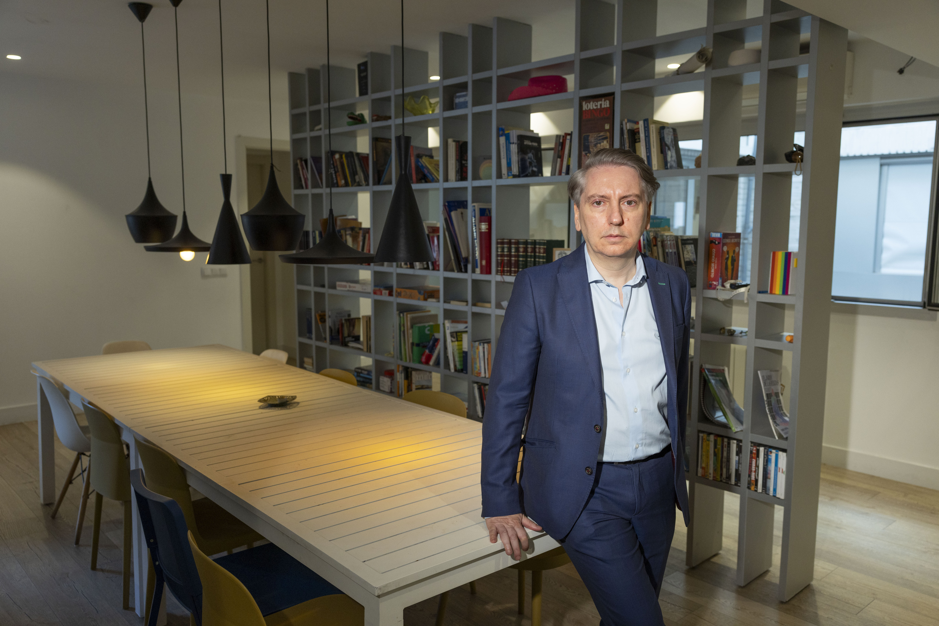 Manuel Ródenas en uno de los pisos de la Fundación Eddy.