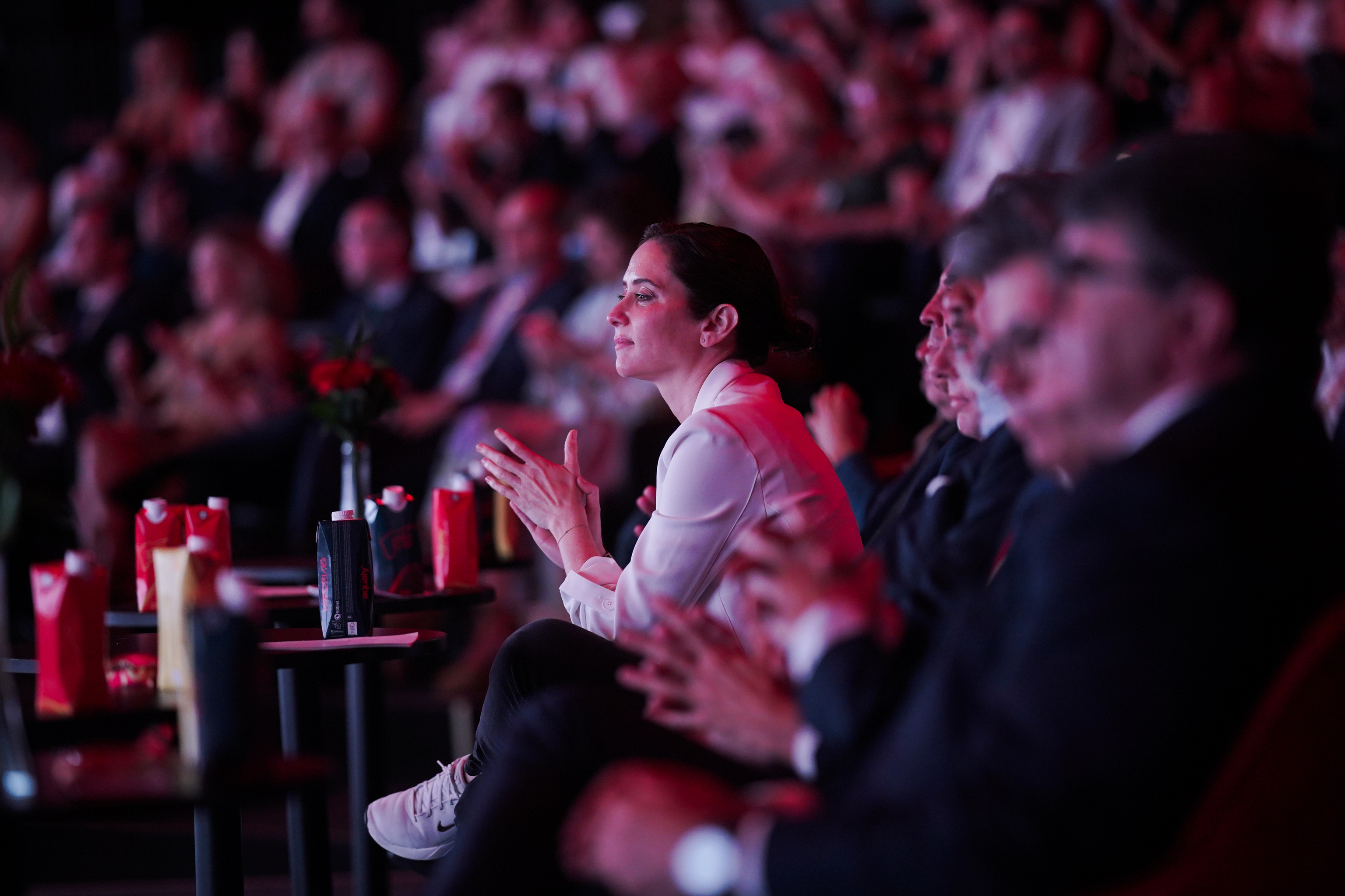 Ayuso, el martes durante la presentación del Gran Premio de Fórmula 1.