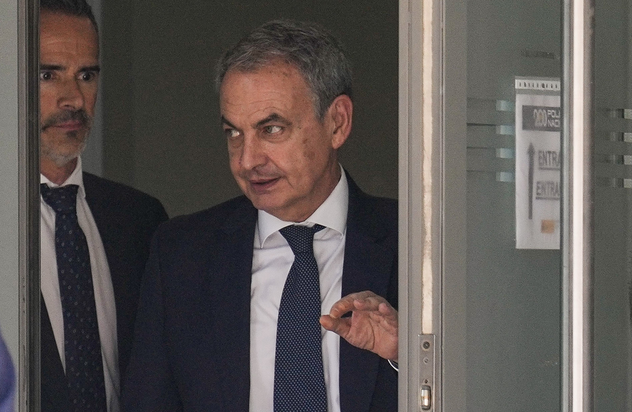 José Luis Rodríguez Zapatero, tras su declaración.
