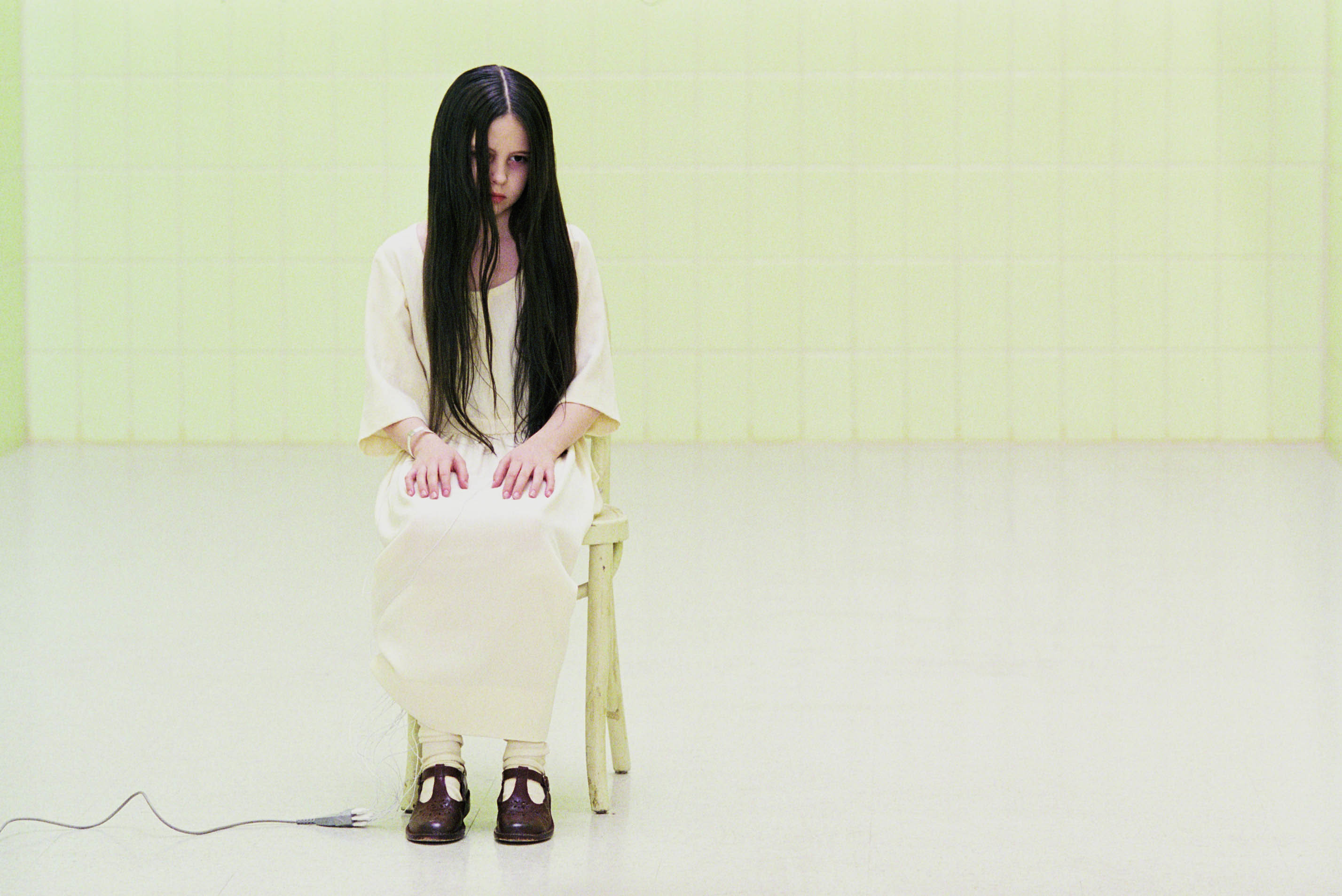 Daveigh Chase, caracterizada como Samara para la película 'The Ring', en 2003.