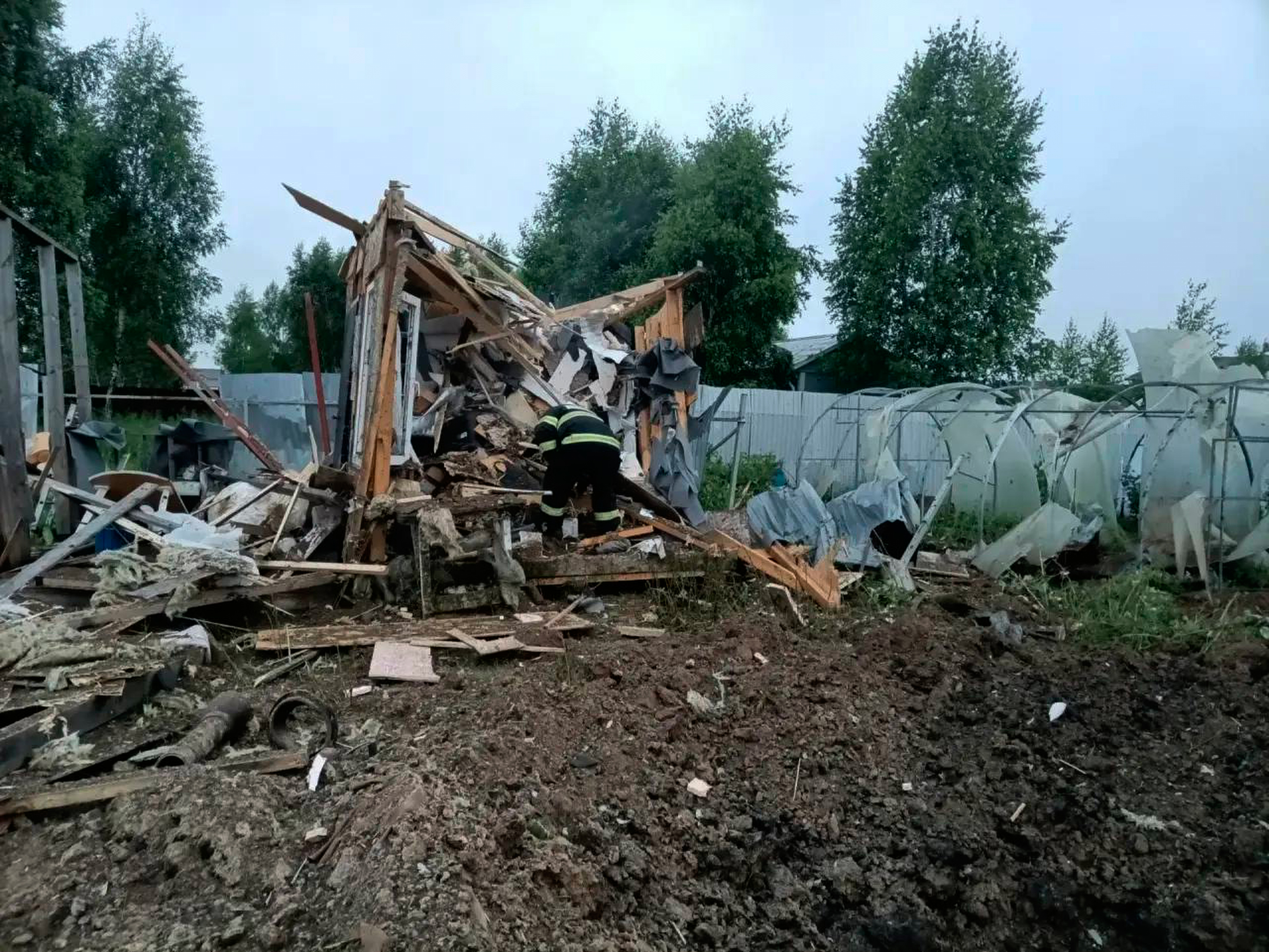 Ataque ucraniano con drones sobre la región rusa de Moscú.
