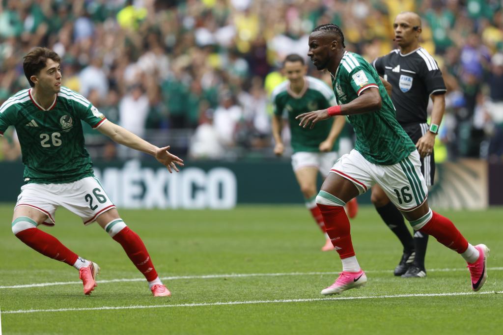 Jugadores de la selección mexicana.