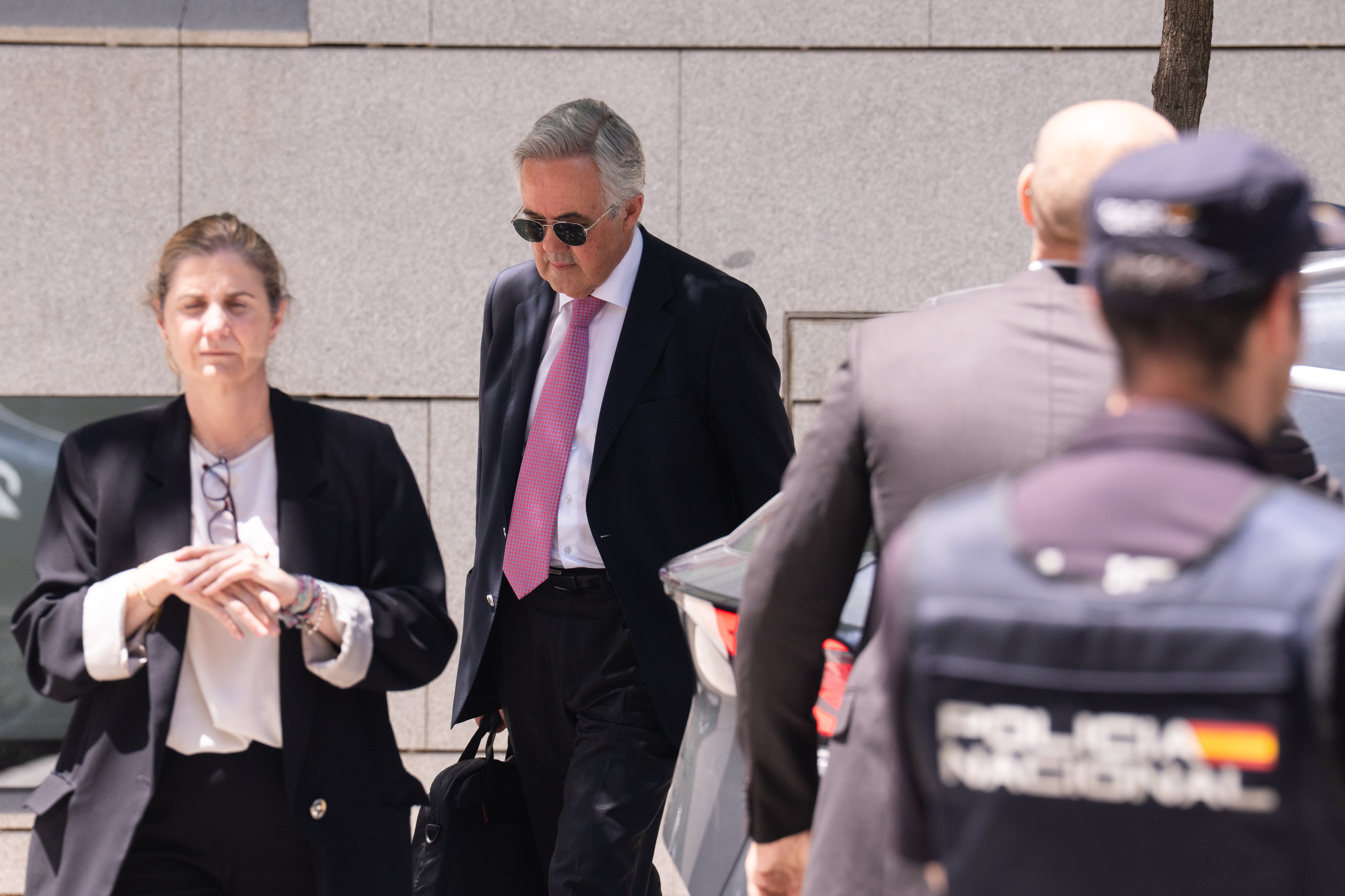 El juez José Luis Calama, a su salida de la Audiencia Nacional.
