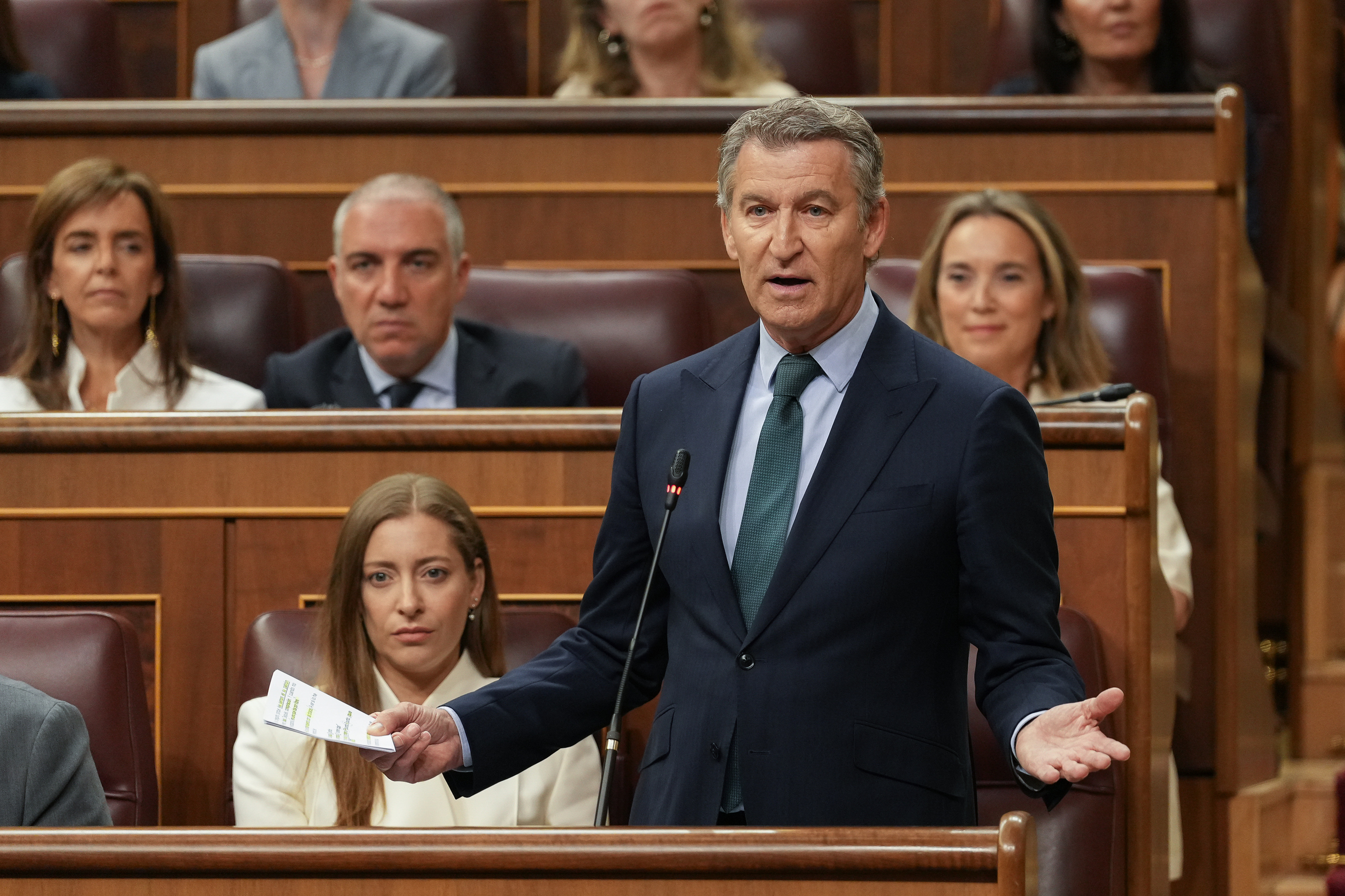Alberto Núñez Feijóo, en el Congreso.