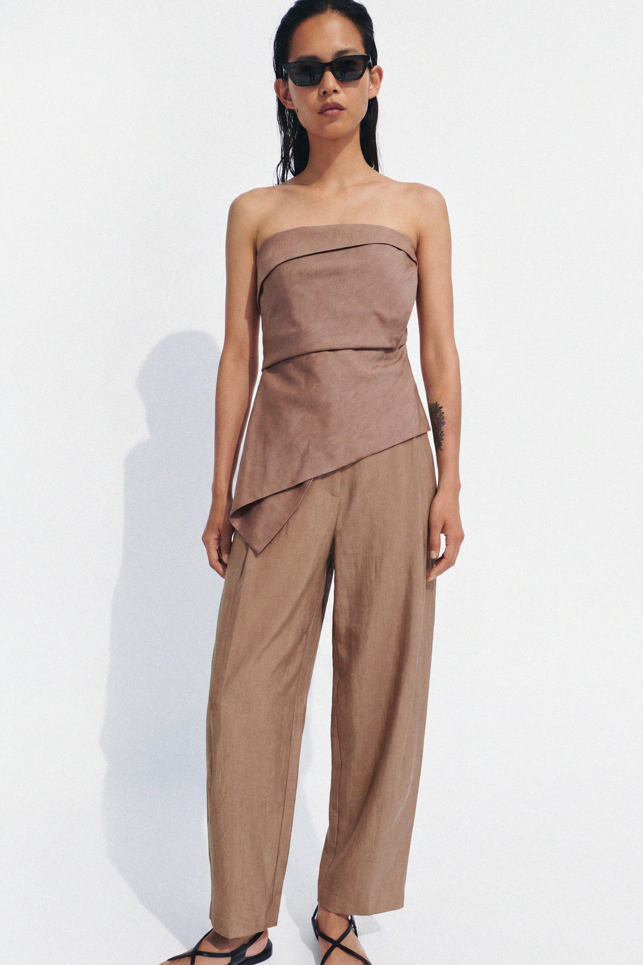 Ya tengo claras mis rebajas: este conjunto de top palabra de honor y pantalón balloon de Zara es perfecto para bodas, cenas y eventos de verano
