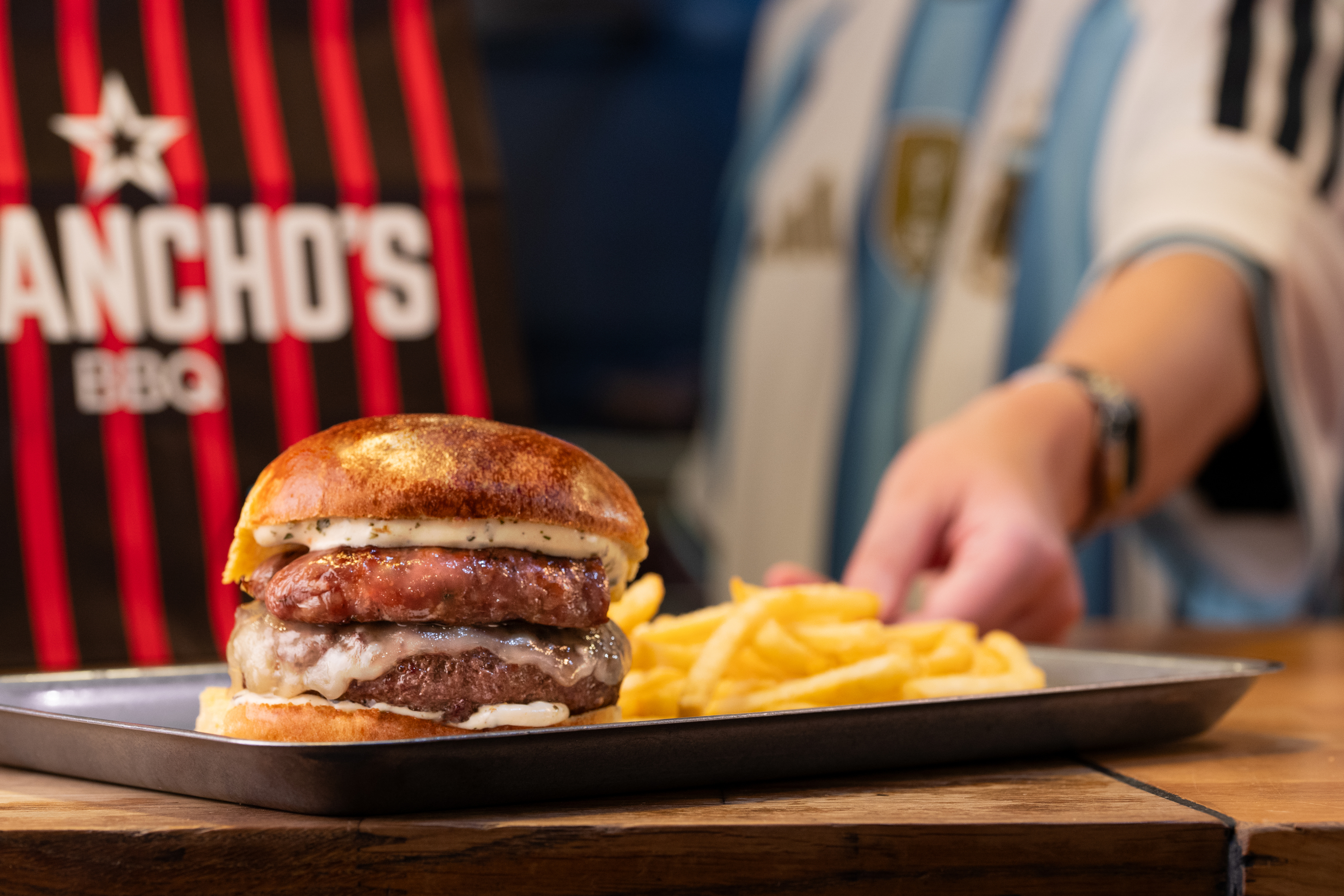 La hamburguesa de inspiración argentina de Juancho's.