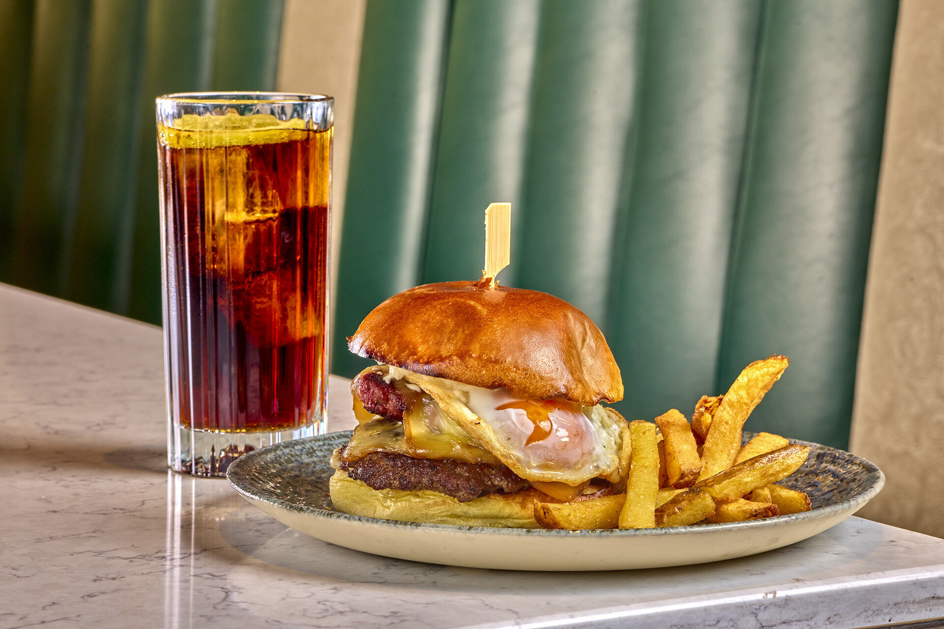 Hamburguesa del Hard Rock Hotel.
