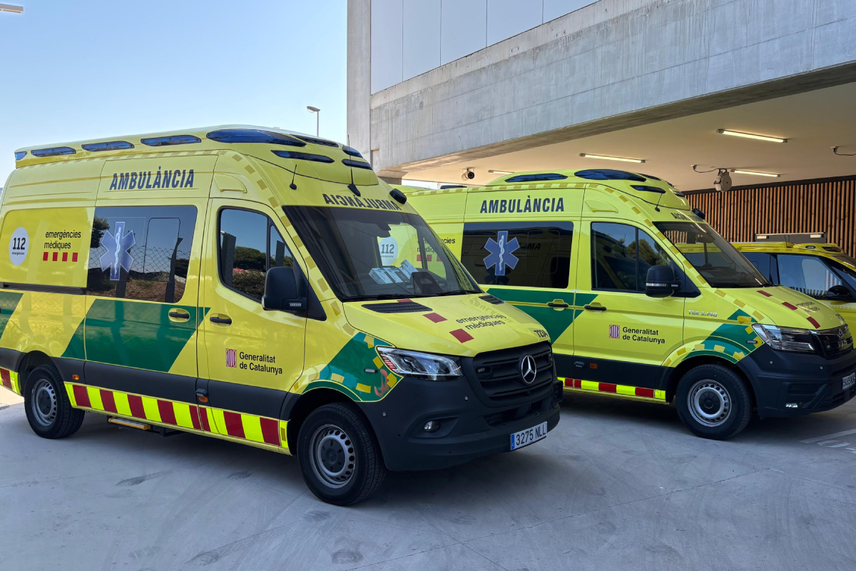 Ambultancias de la Generalitat, en una imagen de archivo