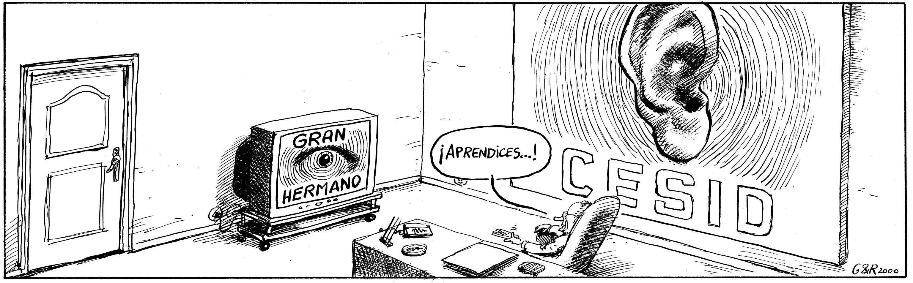 Gallego y Rey, retratando a Calderón y las escuchas del CESID.